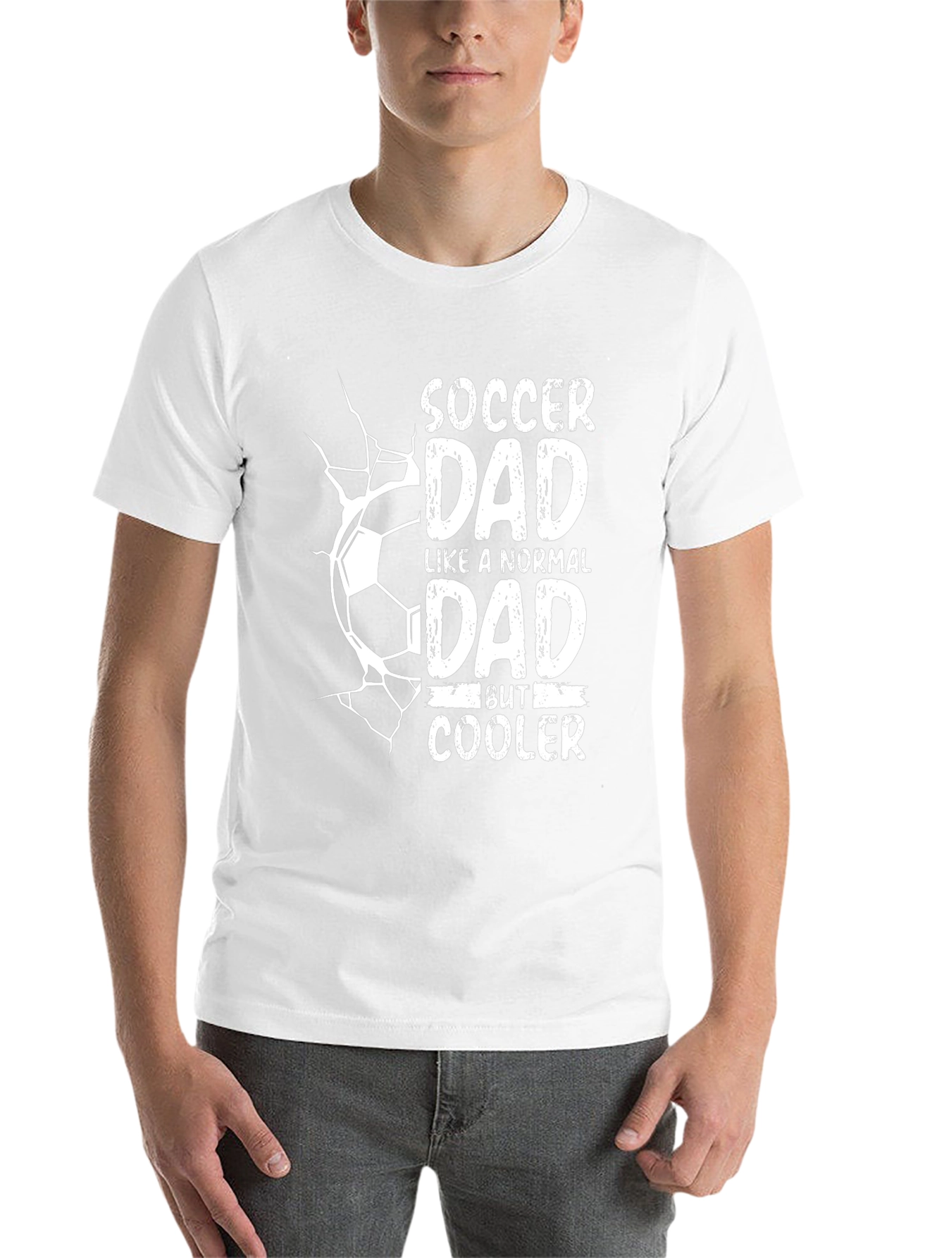 Black Soccer Dad Cooler Black T-Shirt view 14