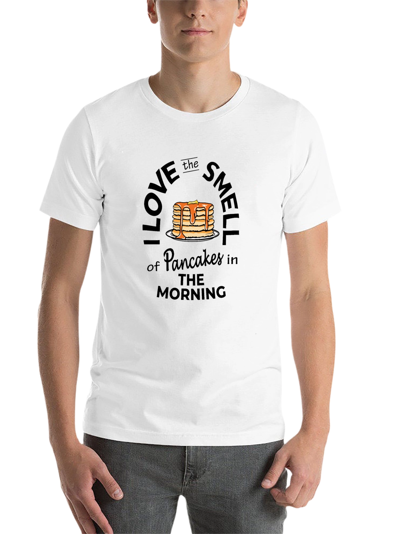 Black I Love the Smell of Pancakes T-Shirt view 14