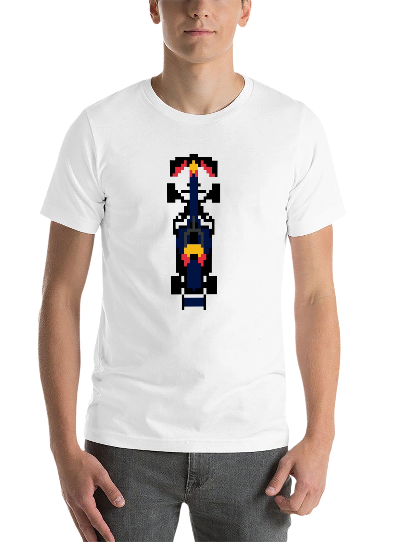 Black Retro Pixel Racer T-Shirt - Black view 14