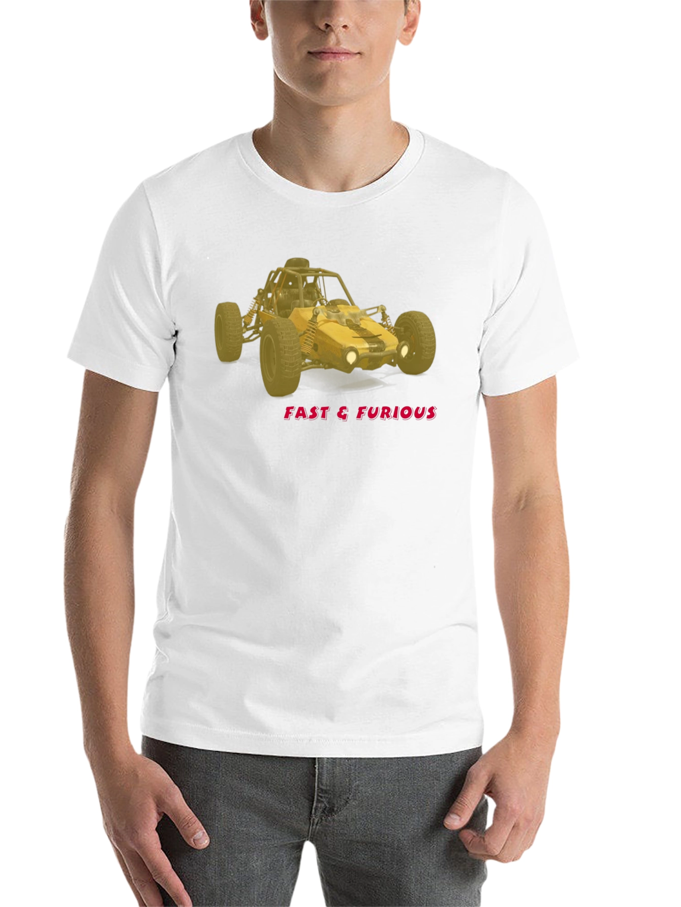 Black Fast & Furious Off-Road Buggy Black T-Shirt view 14