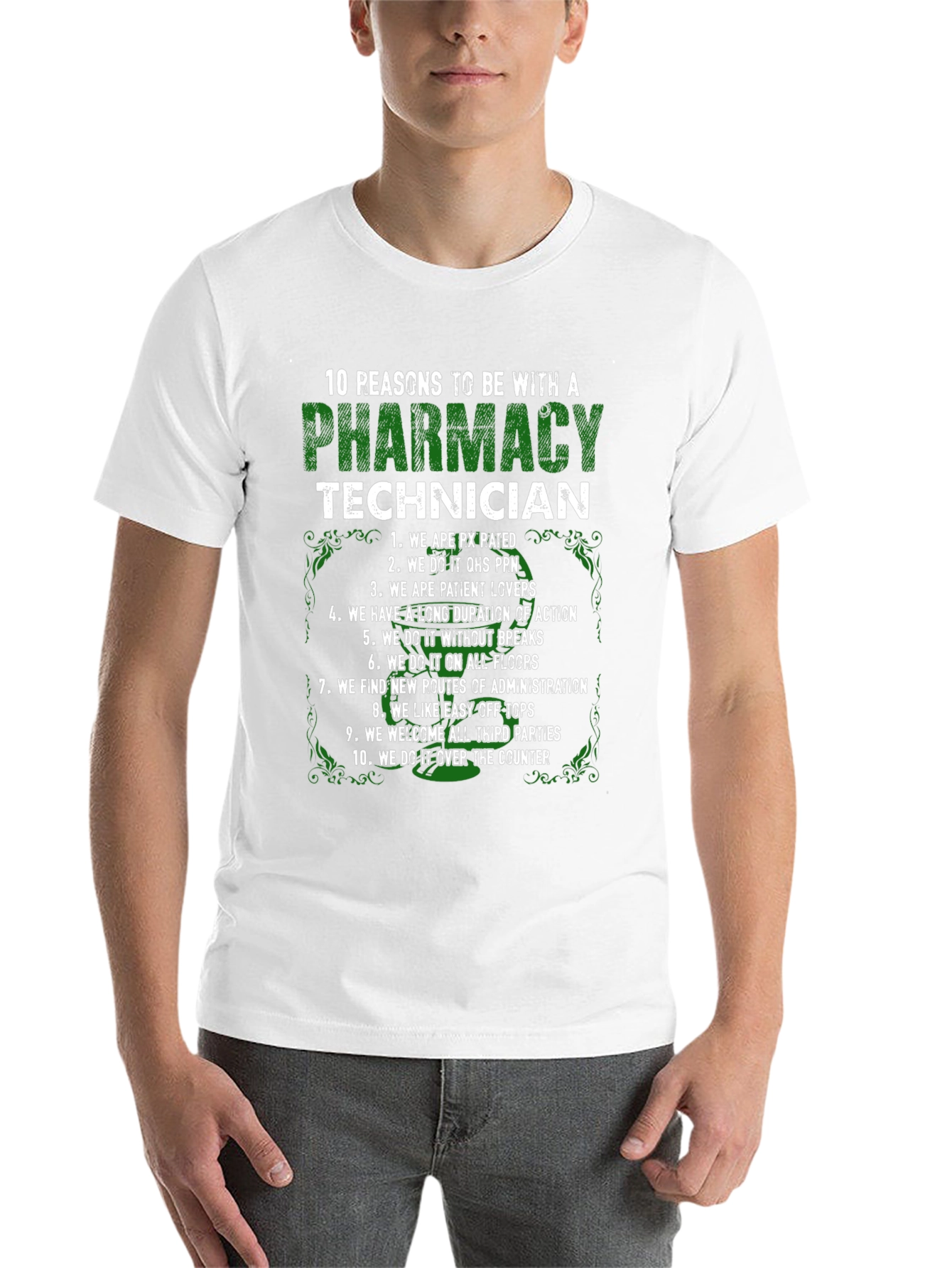 Black Pharmacy Technician - 10 Reasons T-Shirt view 14