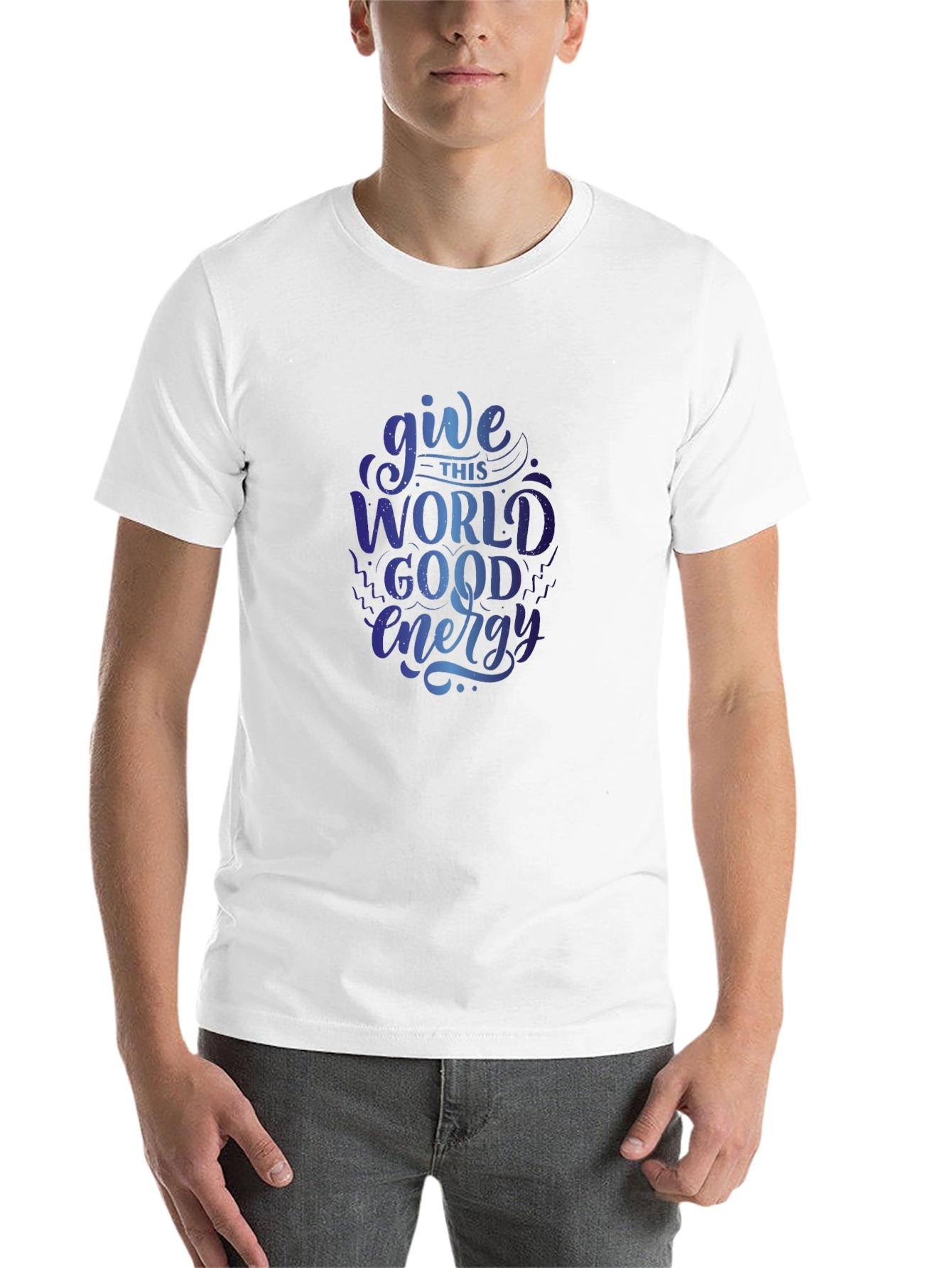 Black Give This World Good Energy Graphic T-Shirt view 14