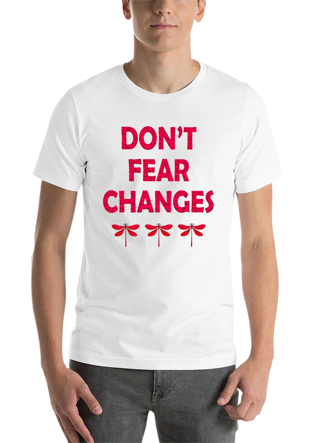 Black Don't Fear Changes Graphic T-Shirt view 14