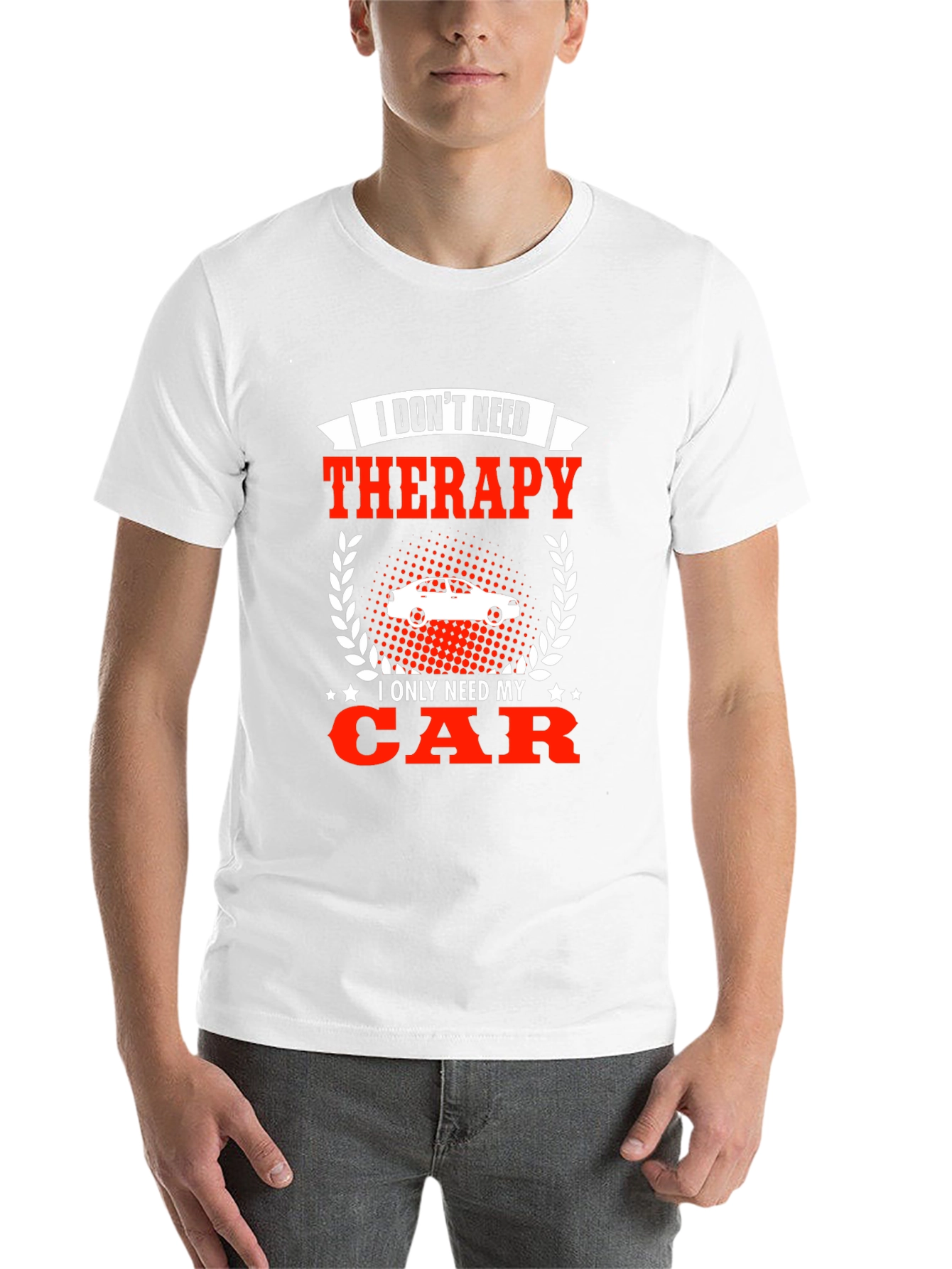 Black Funny Car Lover T-Shirt - Therapy Alternative view 14