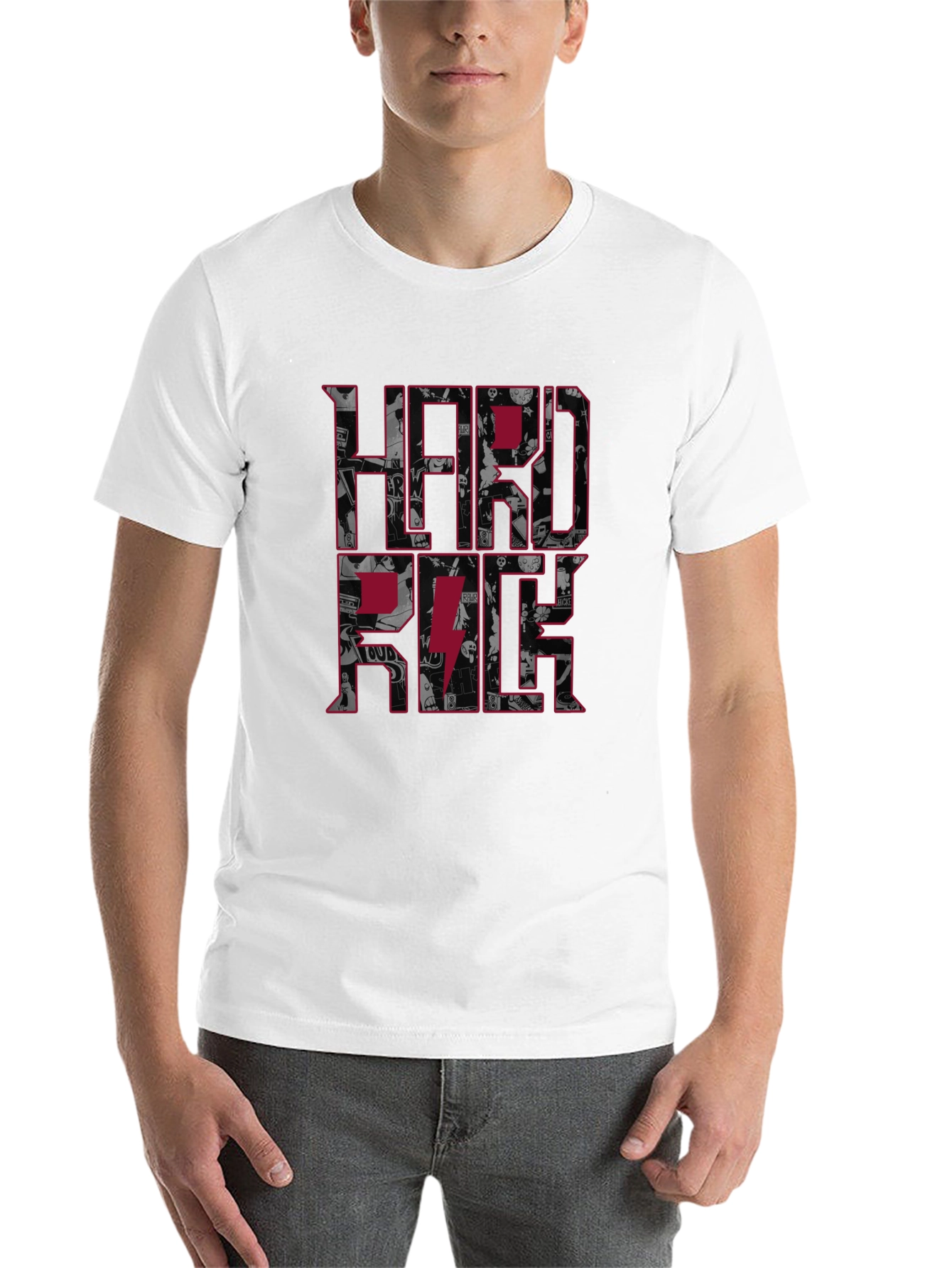 Black Hard Rock Graphic Print Tee view 14