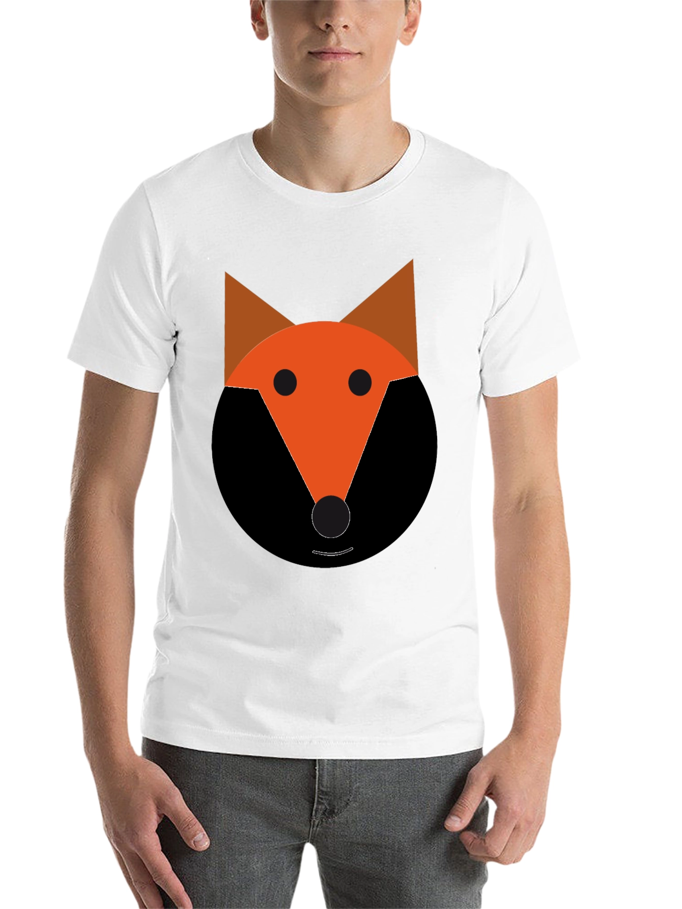 Black Fox Graphic Tee - Black Cotton Blend view 14