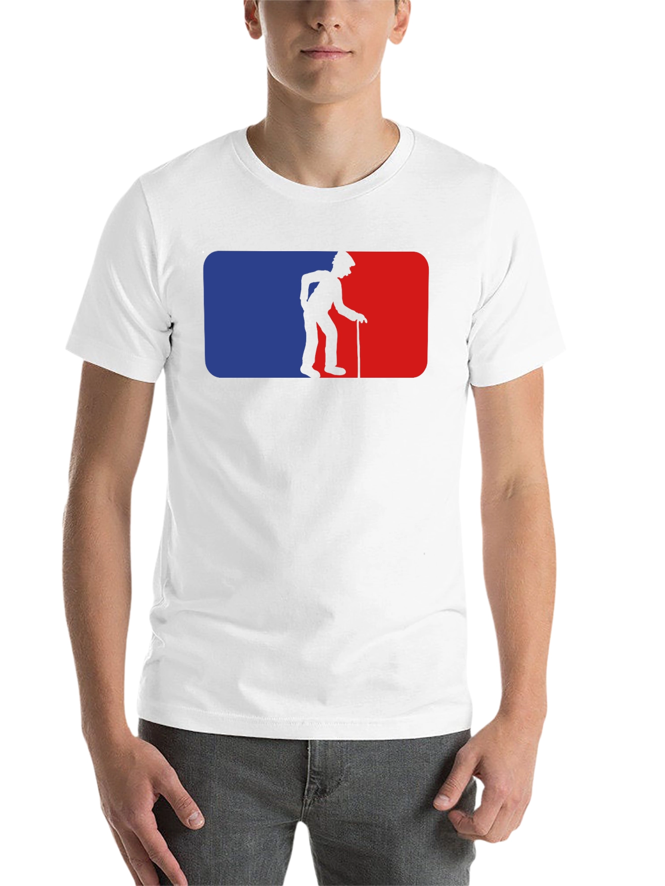 Black MLB Parody Old Man Black T-Shirt view 14