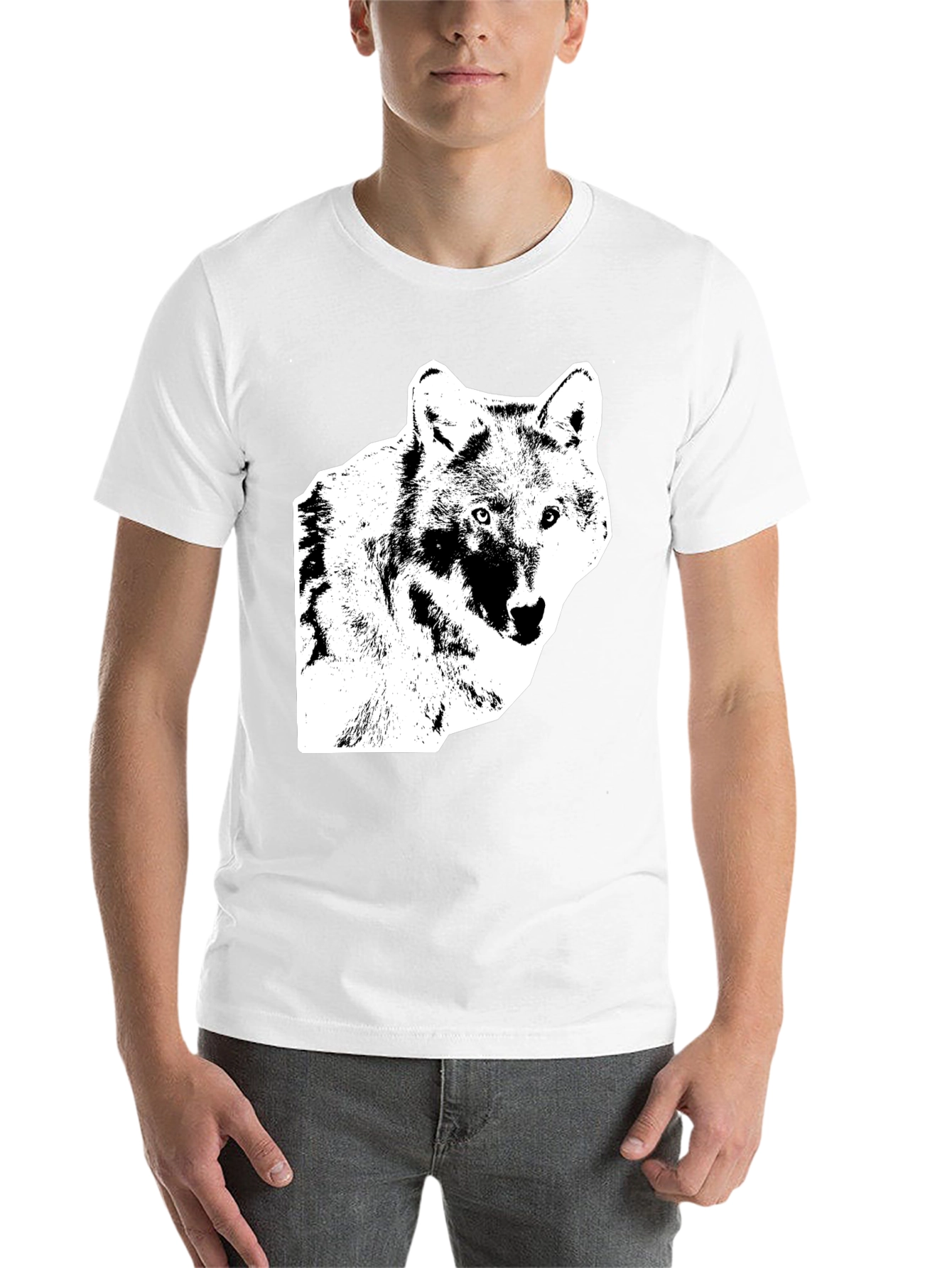 Black Black Wolf Graphic Tee view 14