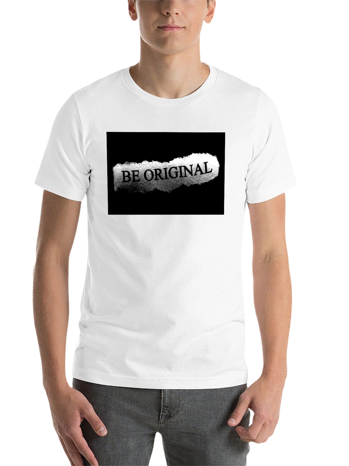 Black Be Original Black Graphic Tee view 14