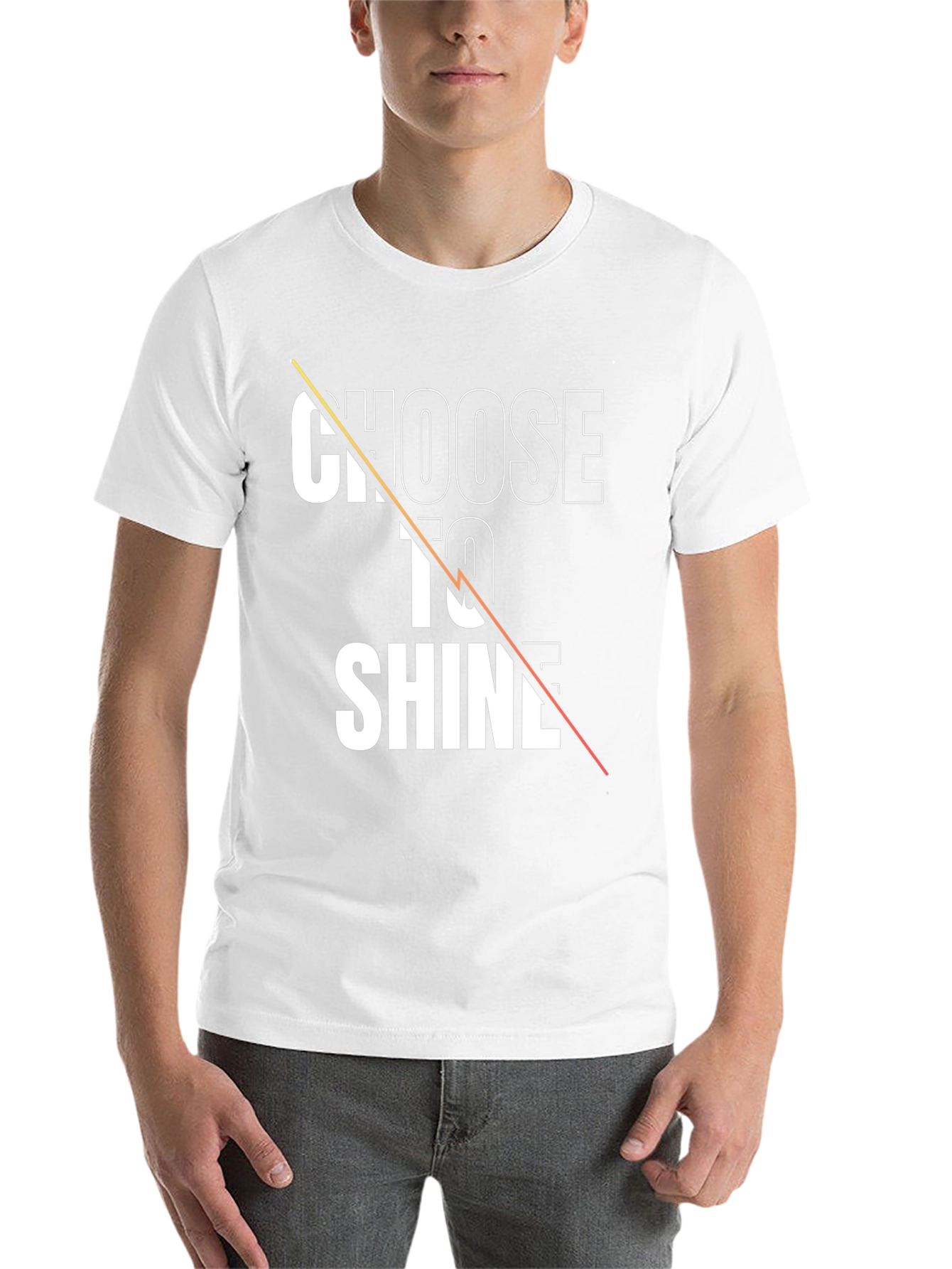 Black Choose to Shine Graphic Tee - Stylish Black T-Shirt view 14