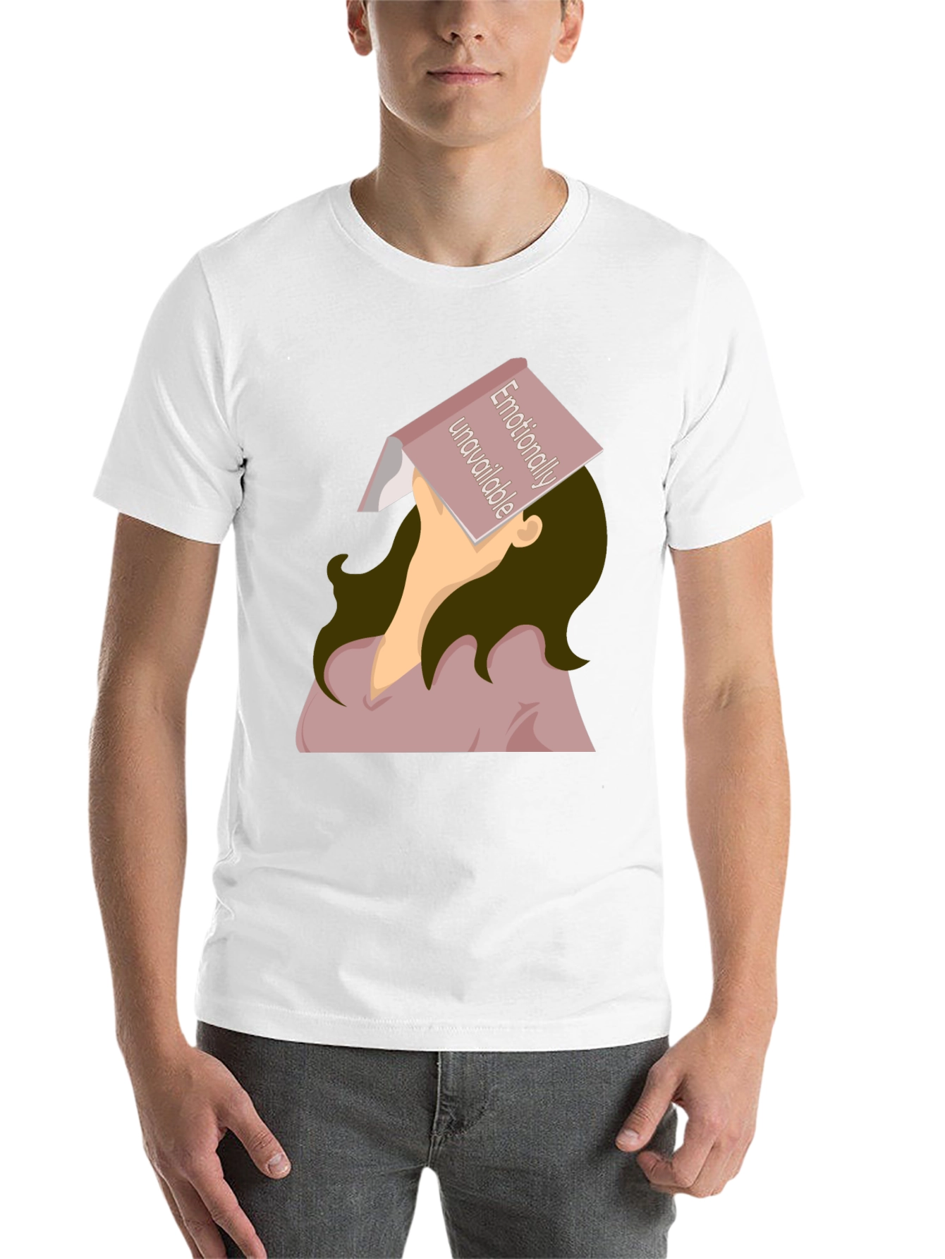 Black Emotionally Unavailable Graphic Tee view 14