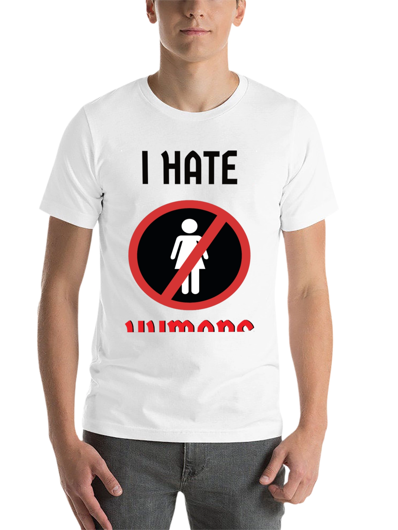 Black I Hate Humans Graphic Novelty T-Shirt view 14