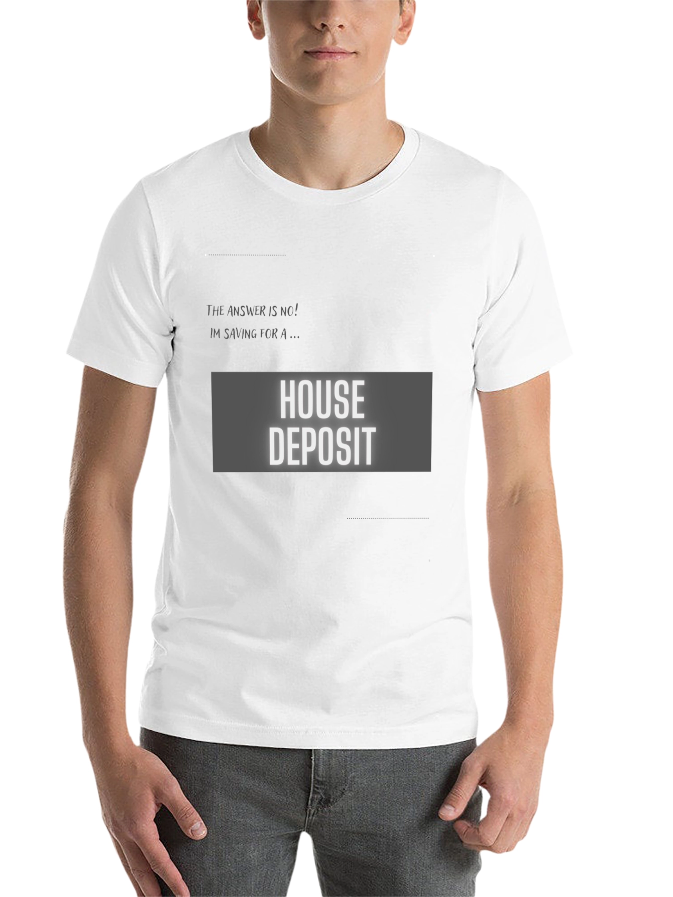 Black House Deposit Saving T-Shirt - Funny Sarcastic Tee view 14