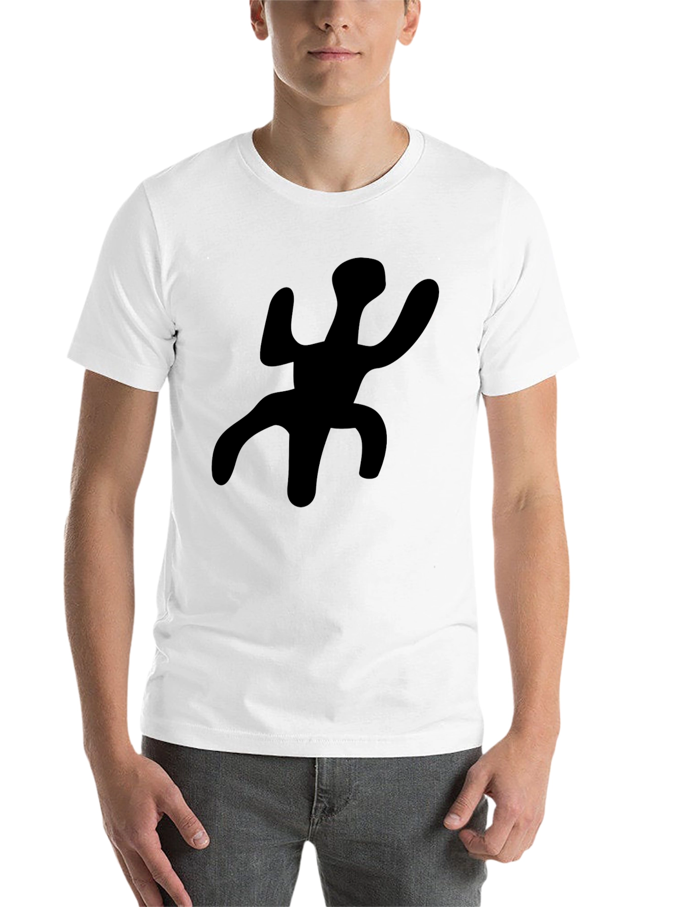 Black Unique Black Graphic Tee - Casual Style view 14