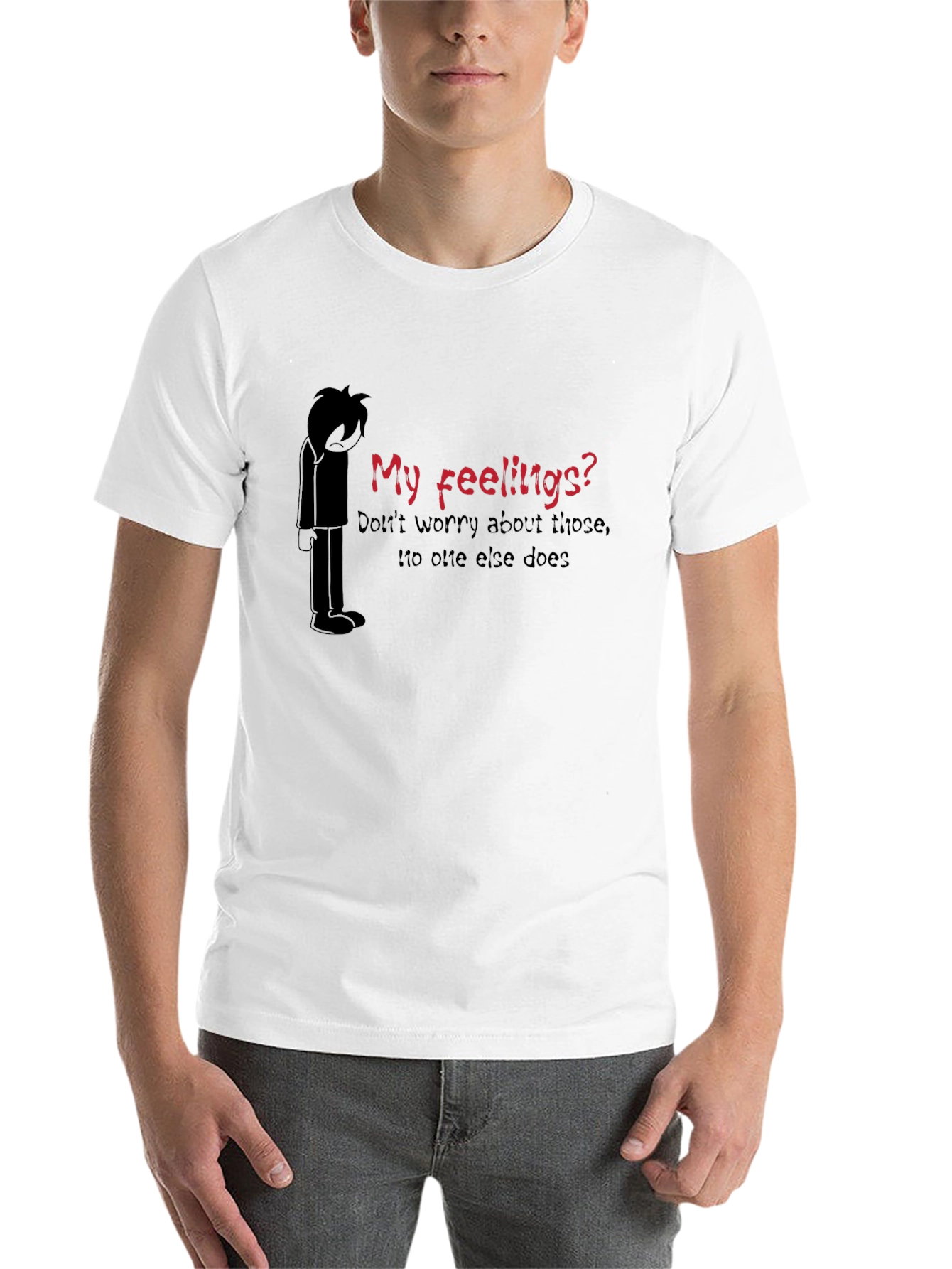 Black My Feelings? T-Shirt - Expressive Graphic Tee view 14