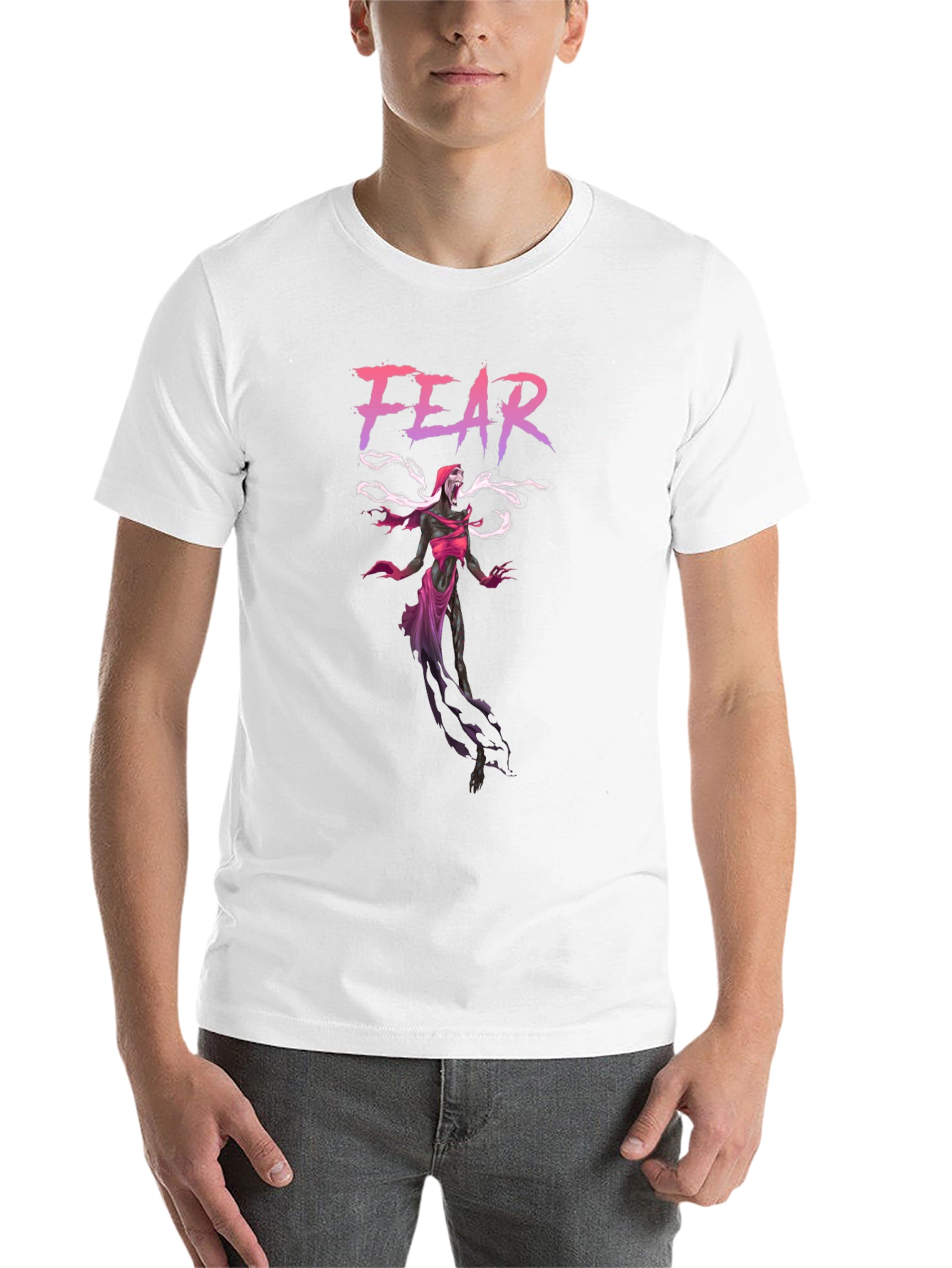 Black Fear Reaper Graphic T-Shirt - Black view 14