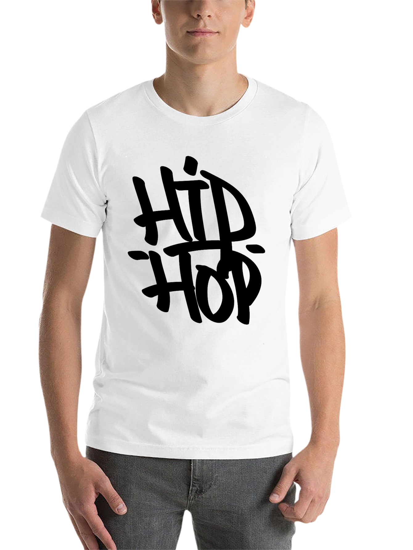 Black Hip Hop Black Graphic T-Shirt view 14