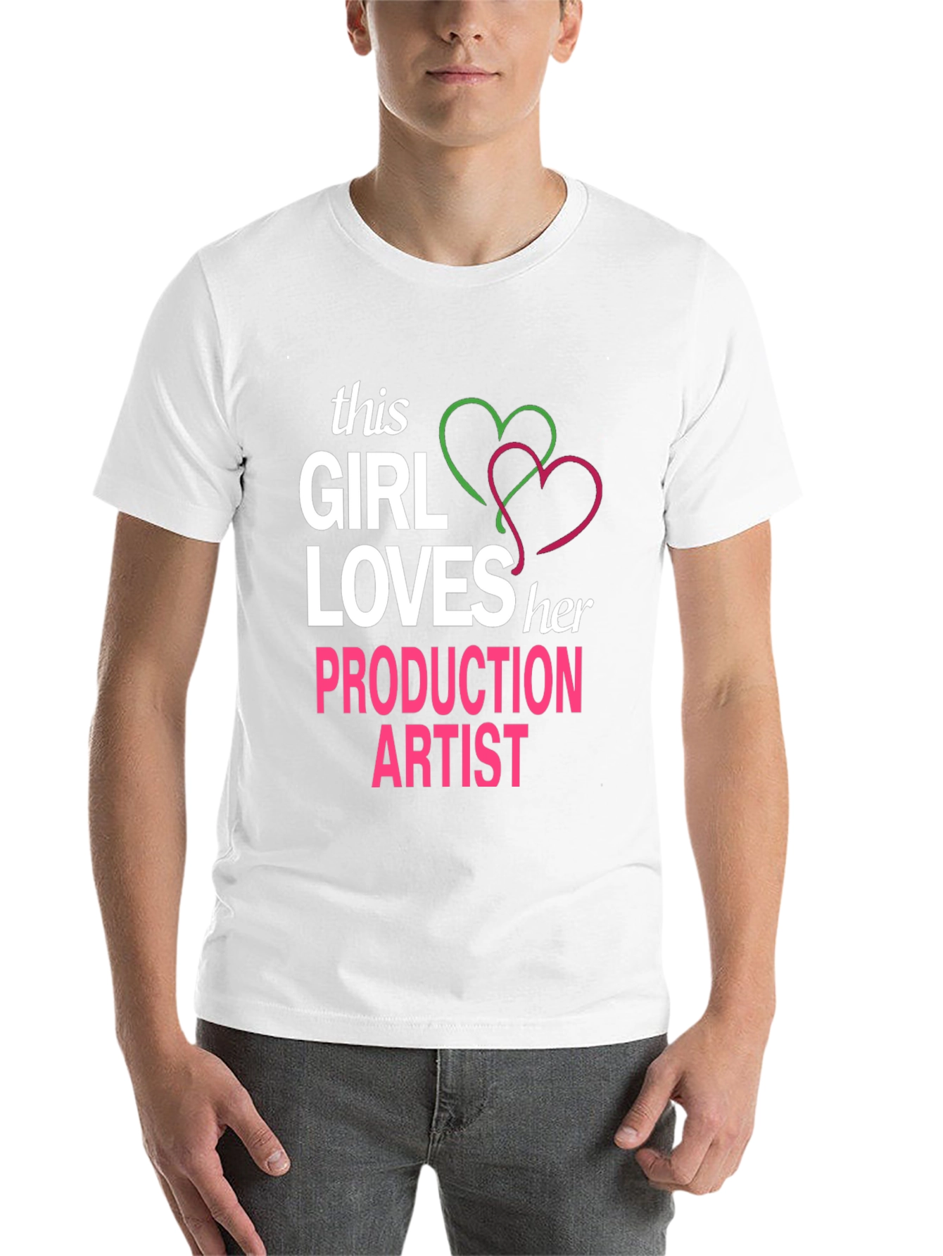 Black This Girl Loves Her Production Artist T-Shirt view 14
