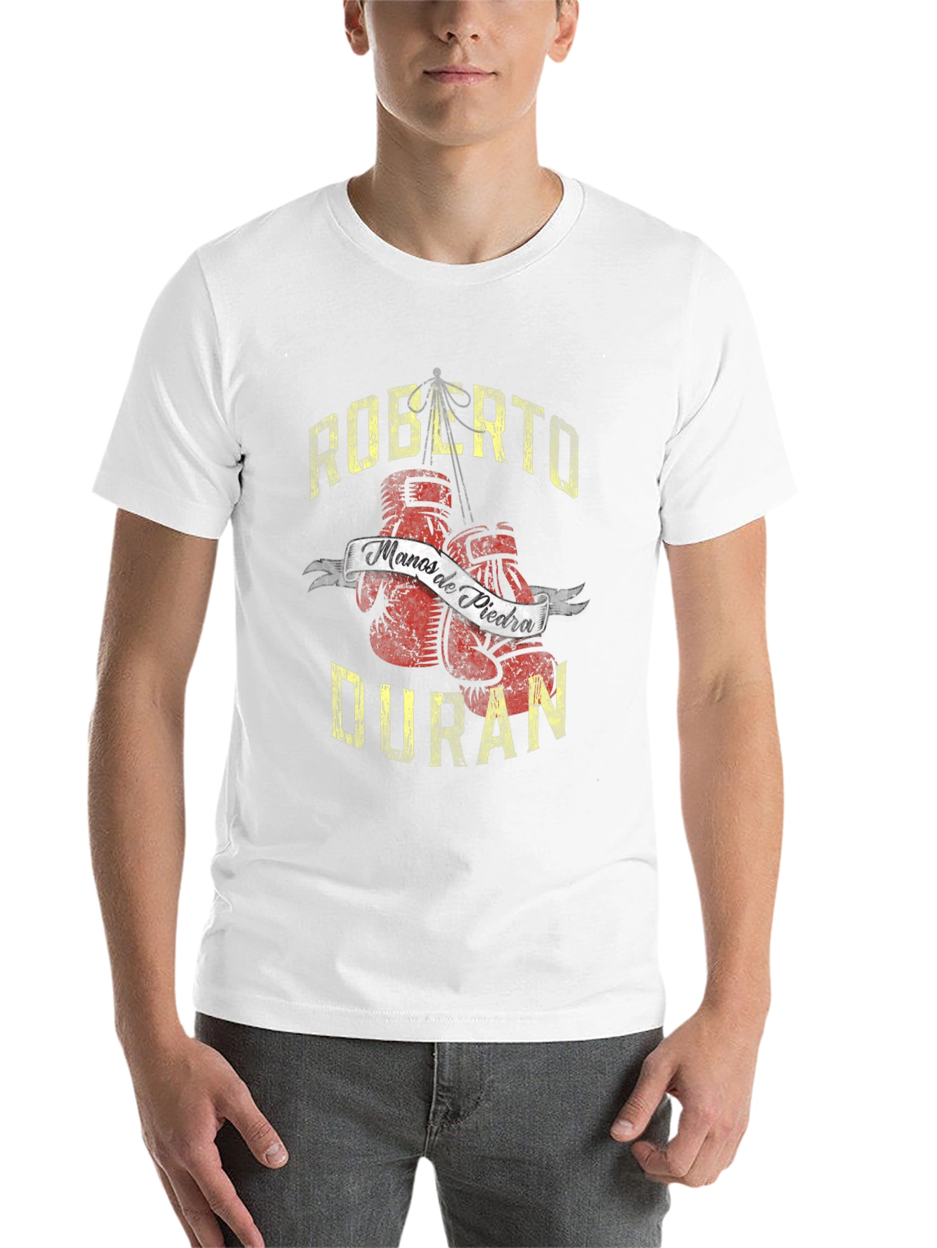 Black Roberto Duran Boxing T-Shirt view 14