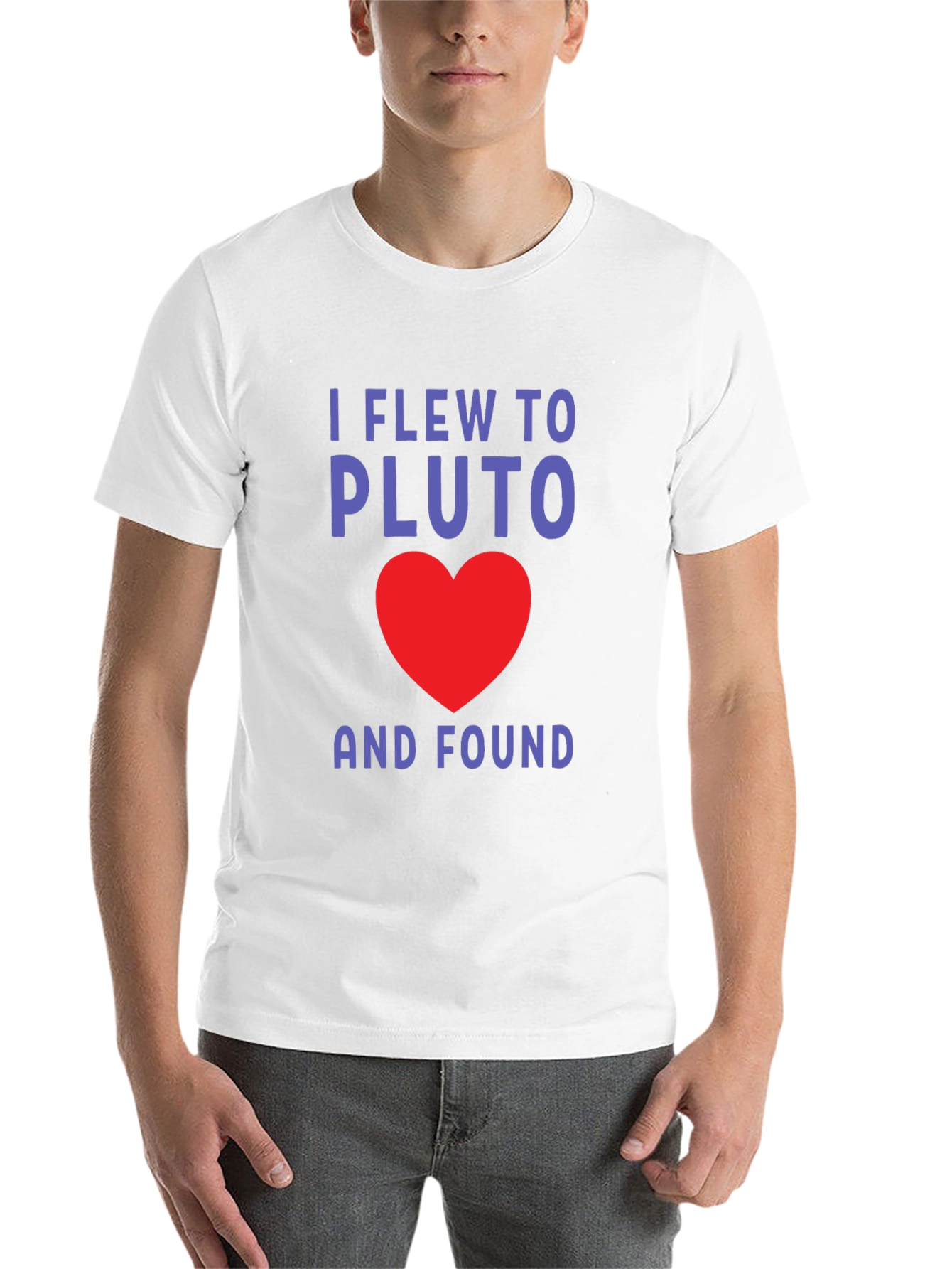 Black I Flew to Pluto and Found Love T-Shirt view 14