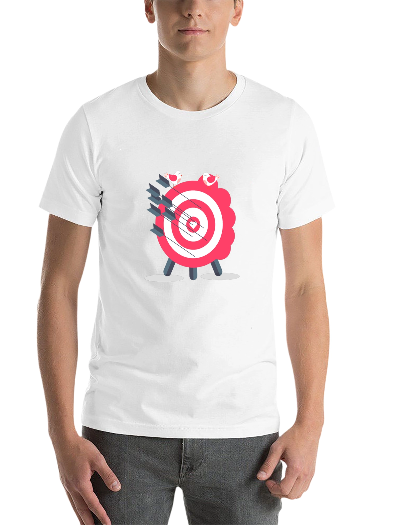 Black Target Practice Graphic Tee - Black Cotton Shirt view 14
