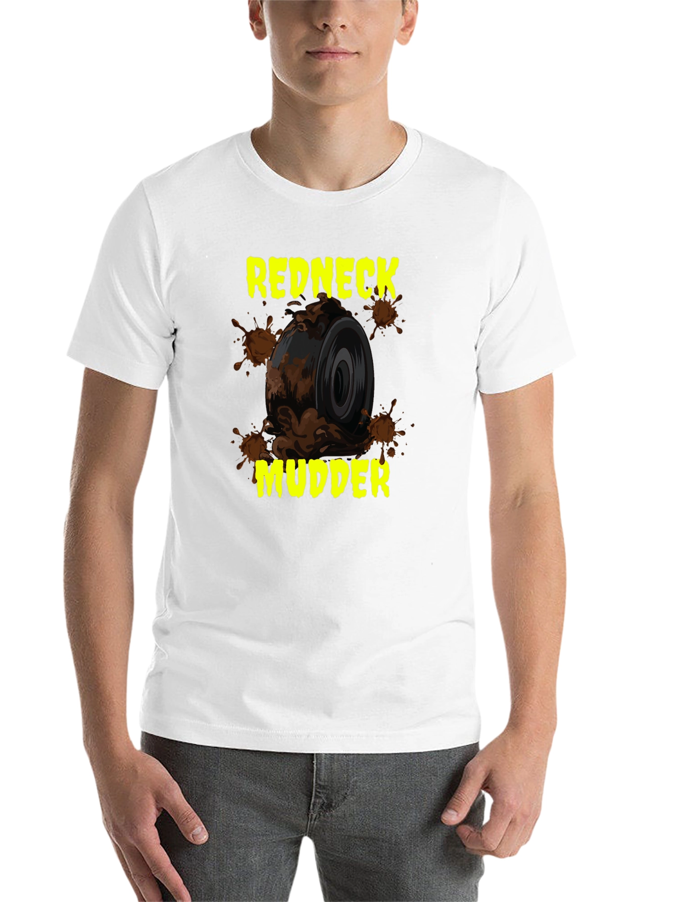 Black Redneck Mudder Graphic Tee view 14