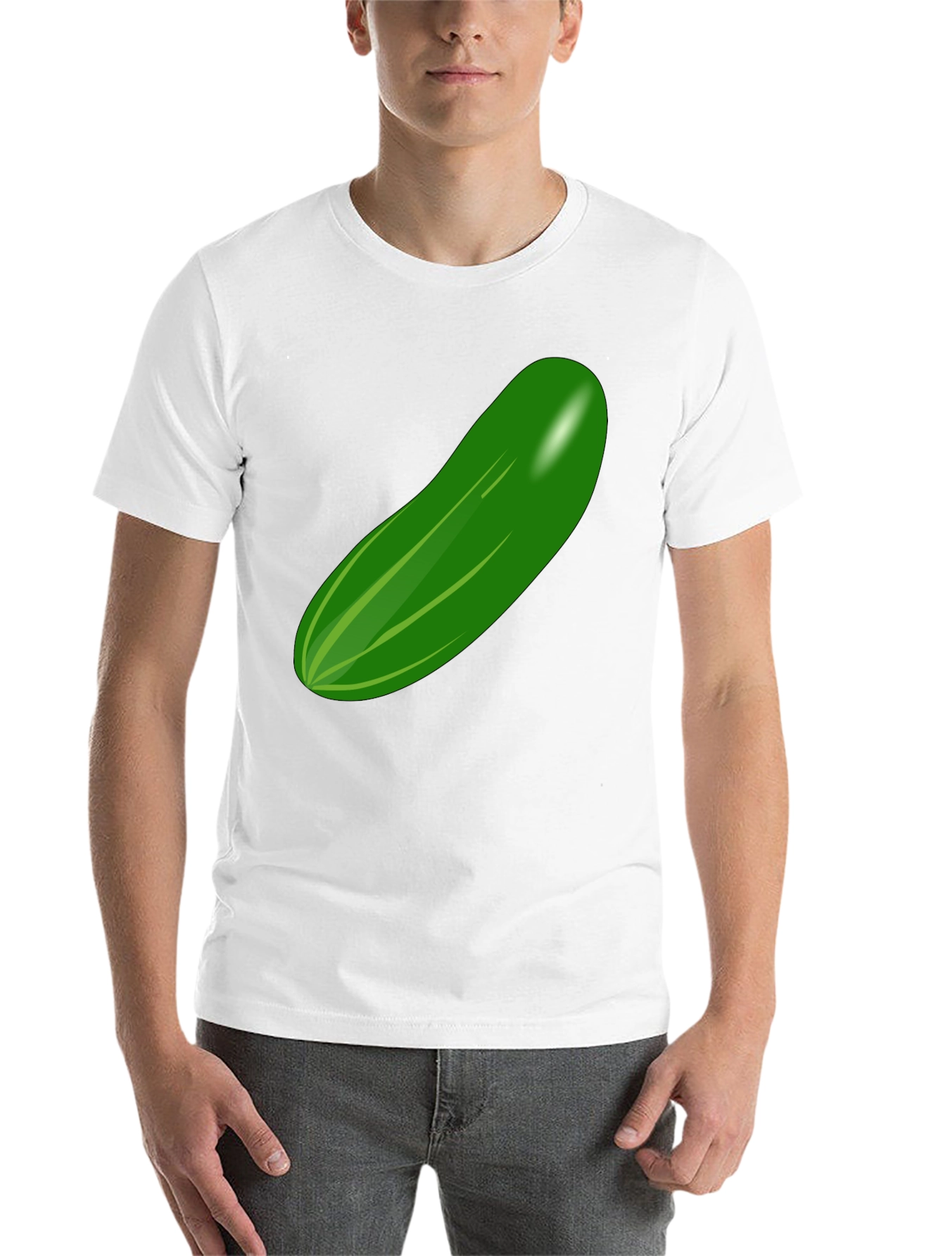 Black Cucumber Graphic T-Shirt - Quirky and Fun Design view 14