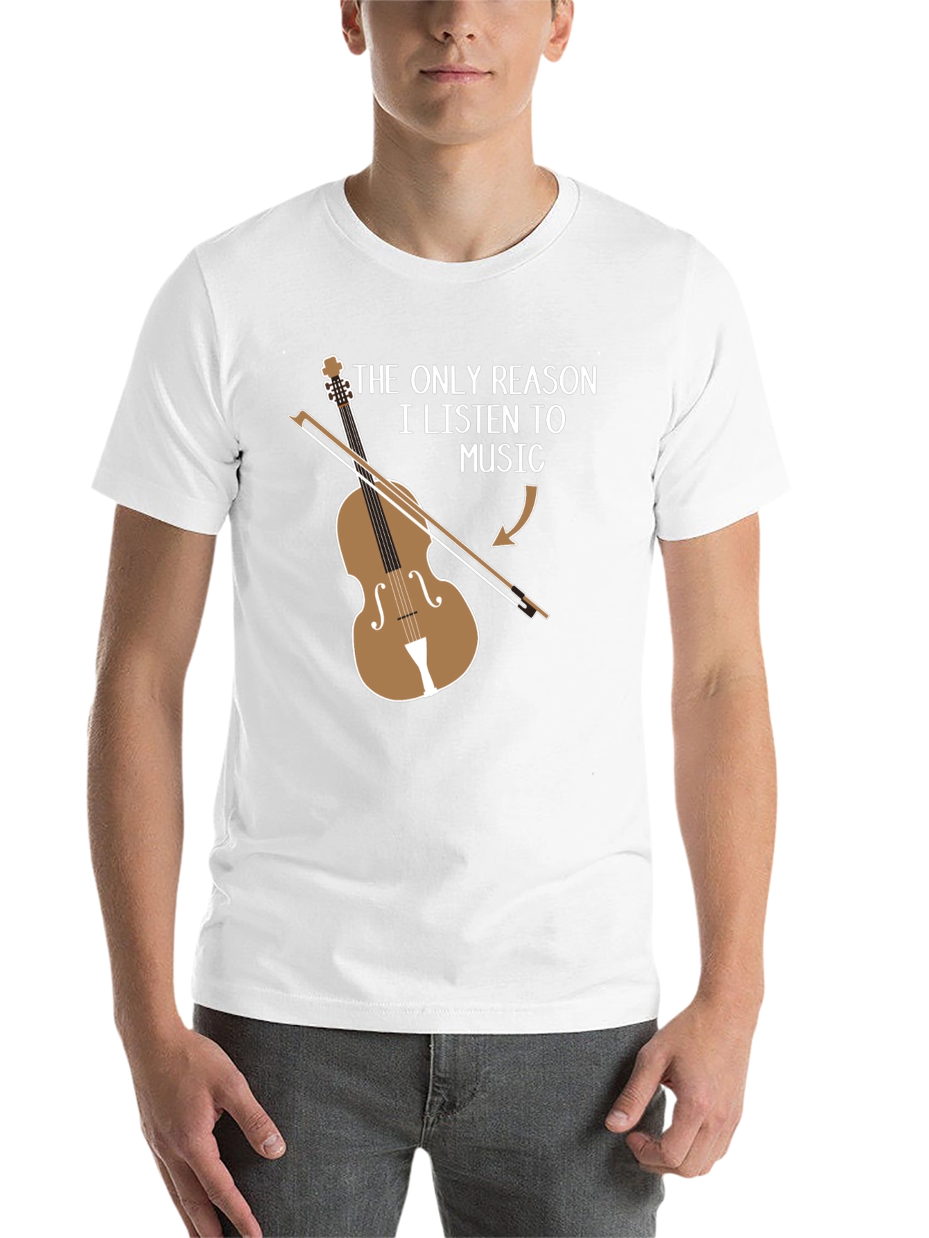 Black Musician's Humorous T-Shirt: Violinist's Reason to Listen view 14