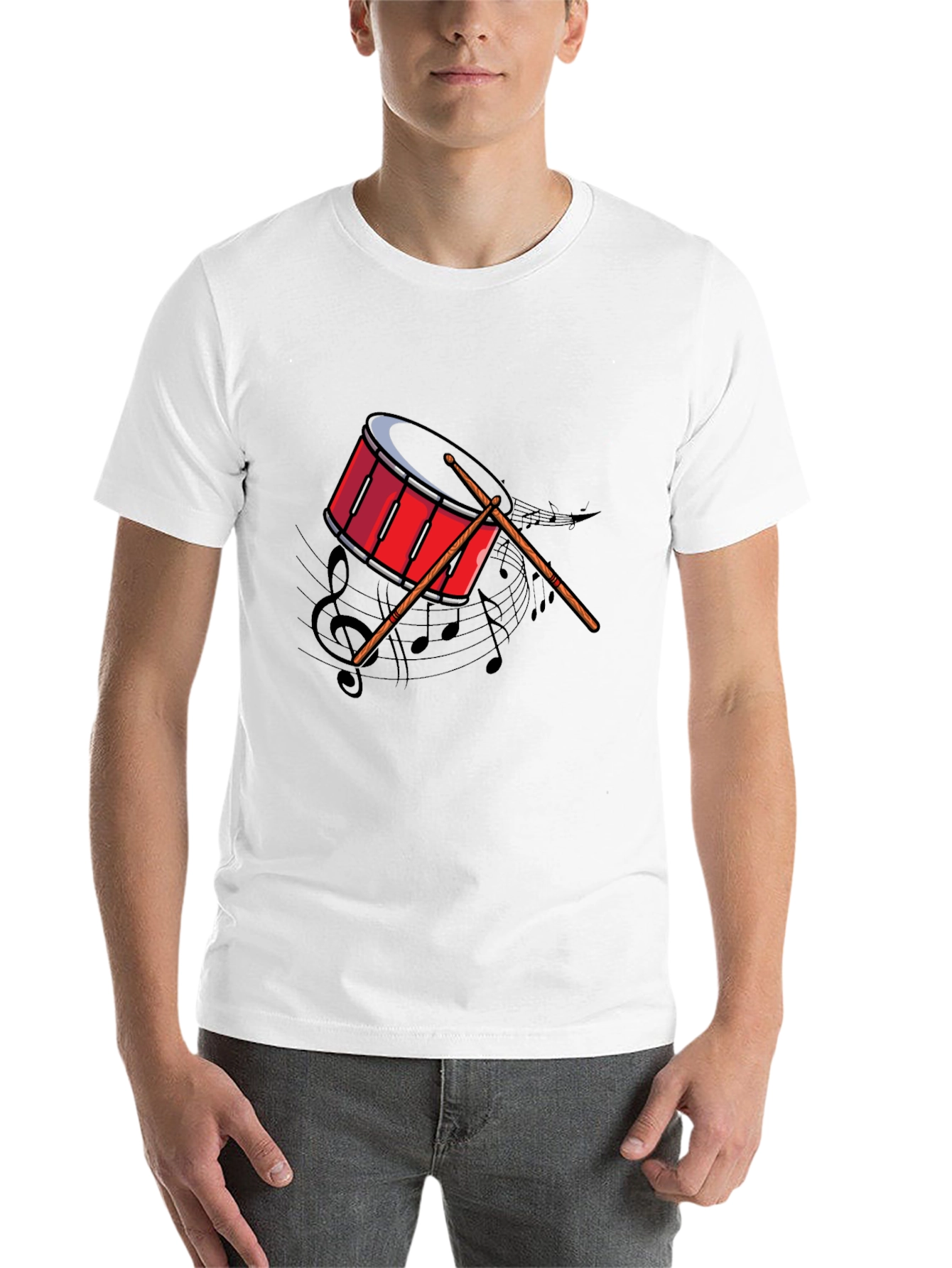 Drum Graphic Tee - Music Lover's T-Shirt - 14