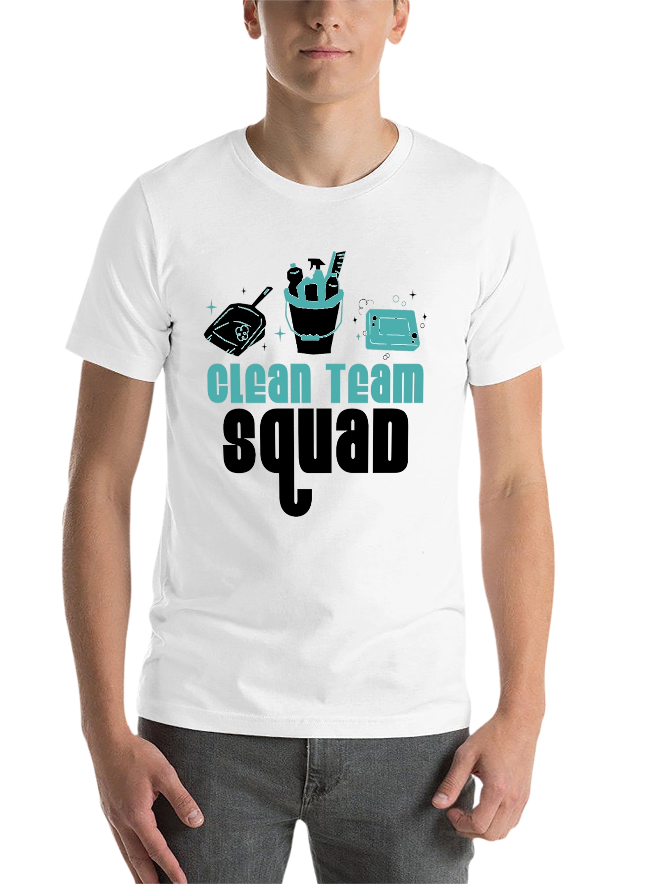 Clean Team Squad Black T-Shirt - 14