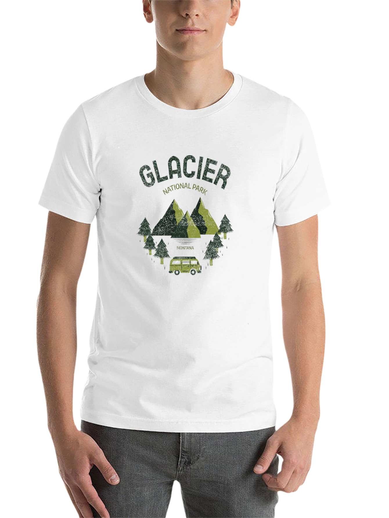 Black Glacier National Park Graphic T-Shirt view 14