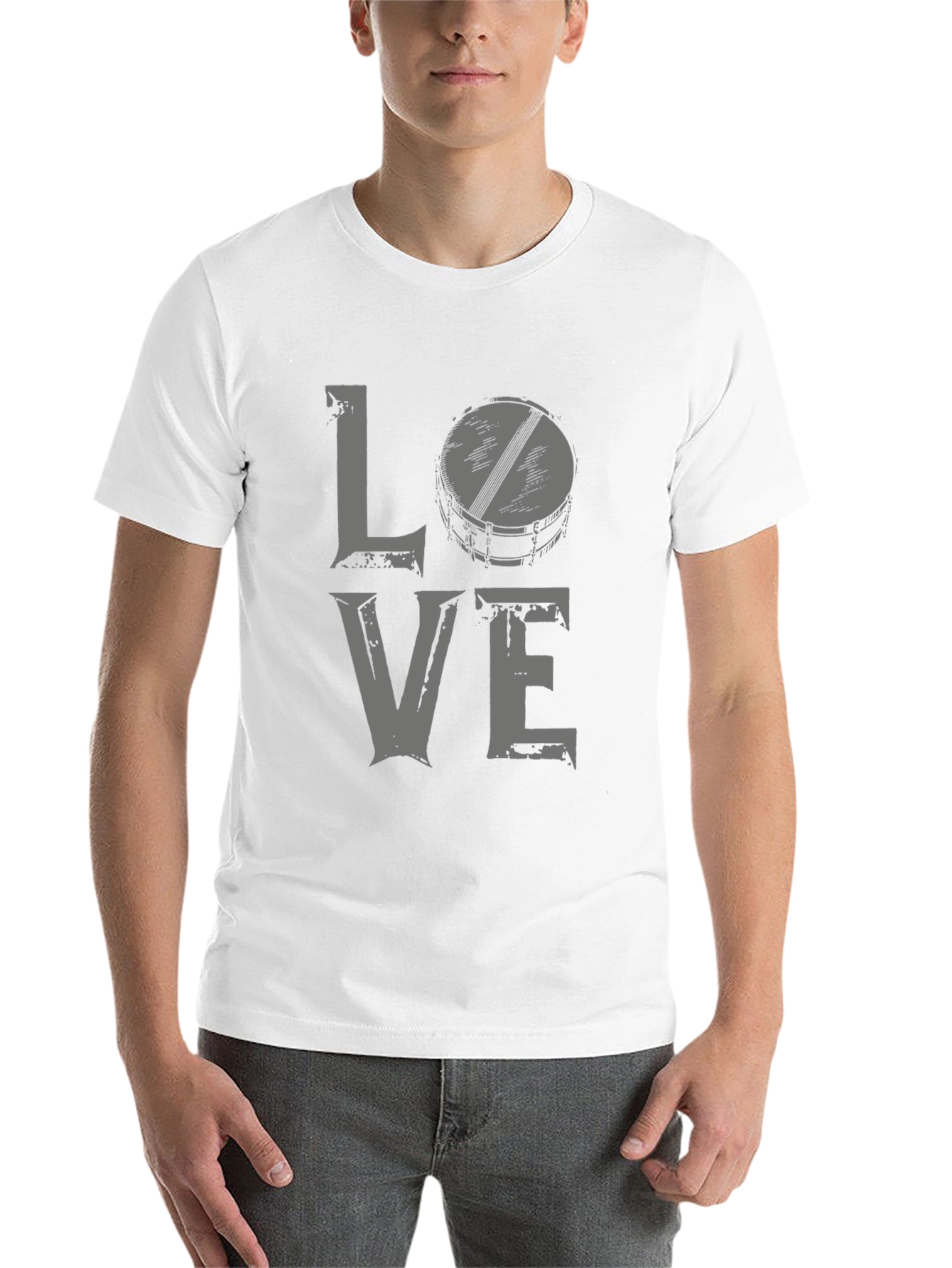 Black Love Drums Graphic Tee - Black Cotton Blend view 14