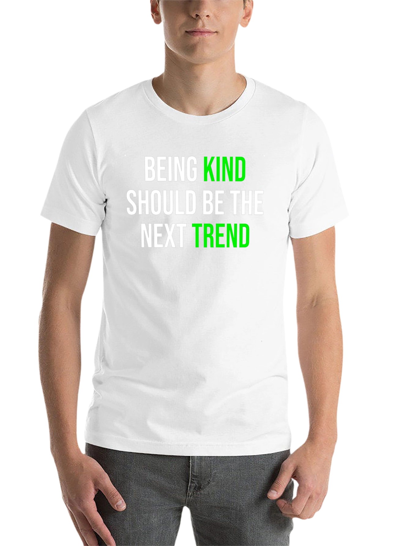 Black Kindness Trend Graphic Tee - Black view 14