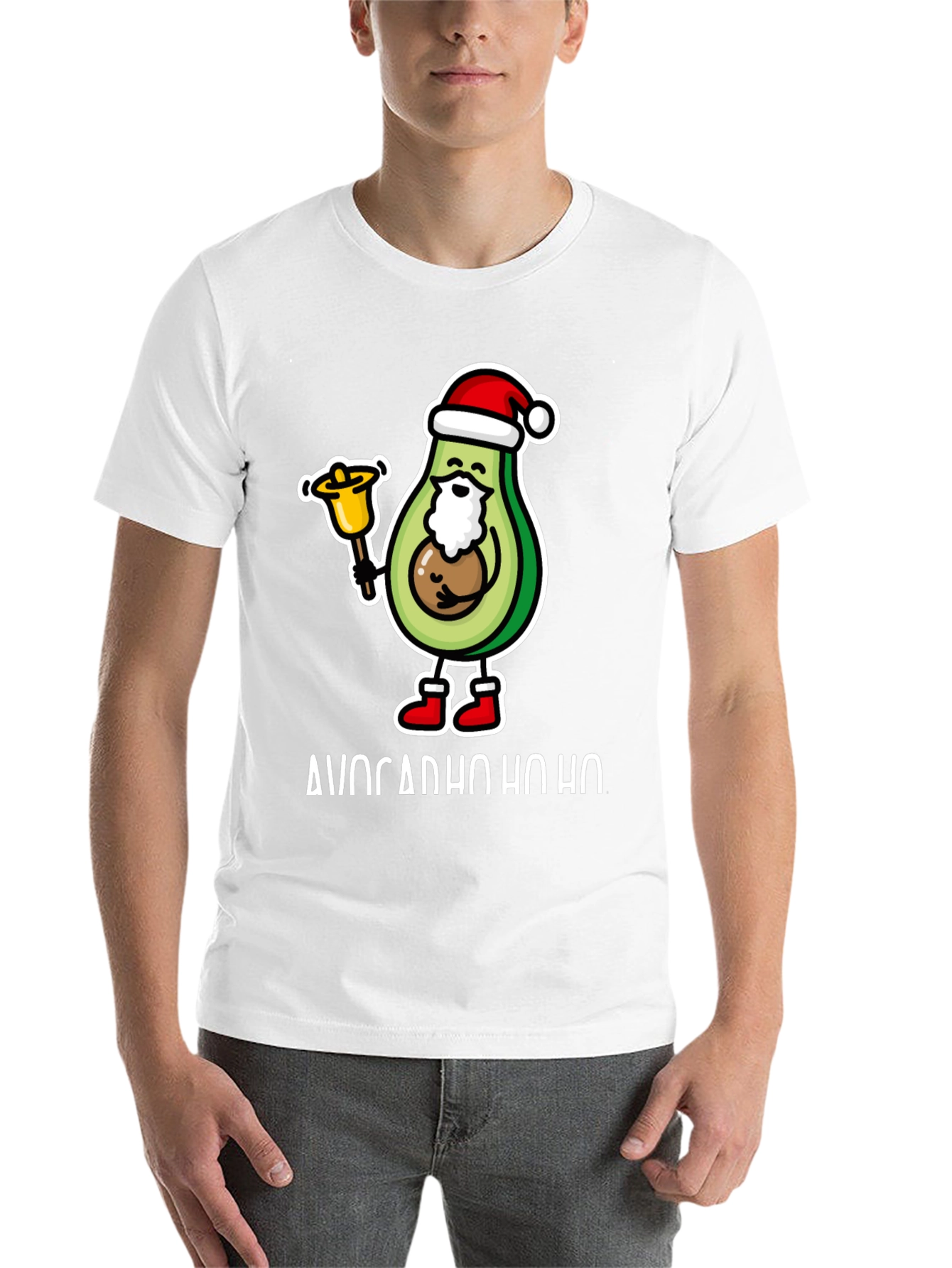 Avocado Ho Ho Ho Christmas T-Shirt - 14
