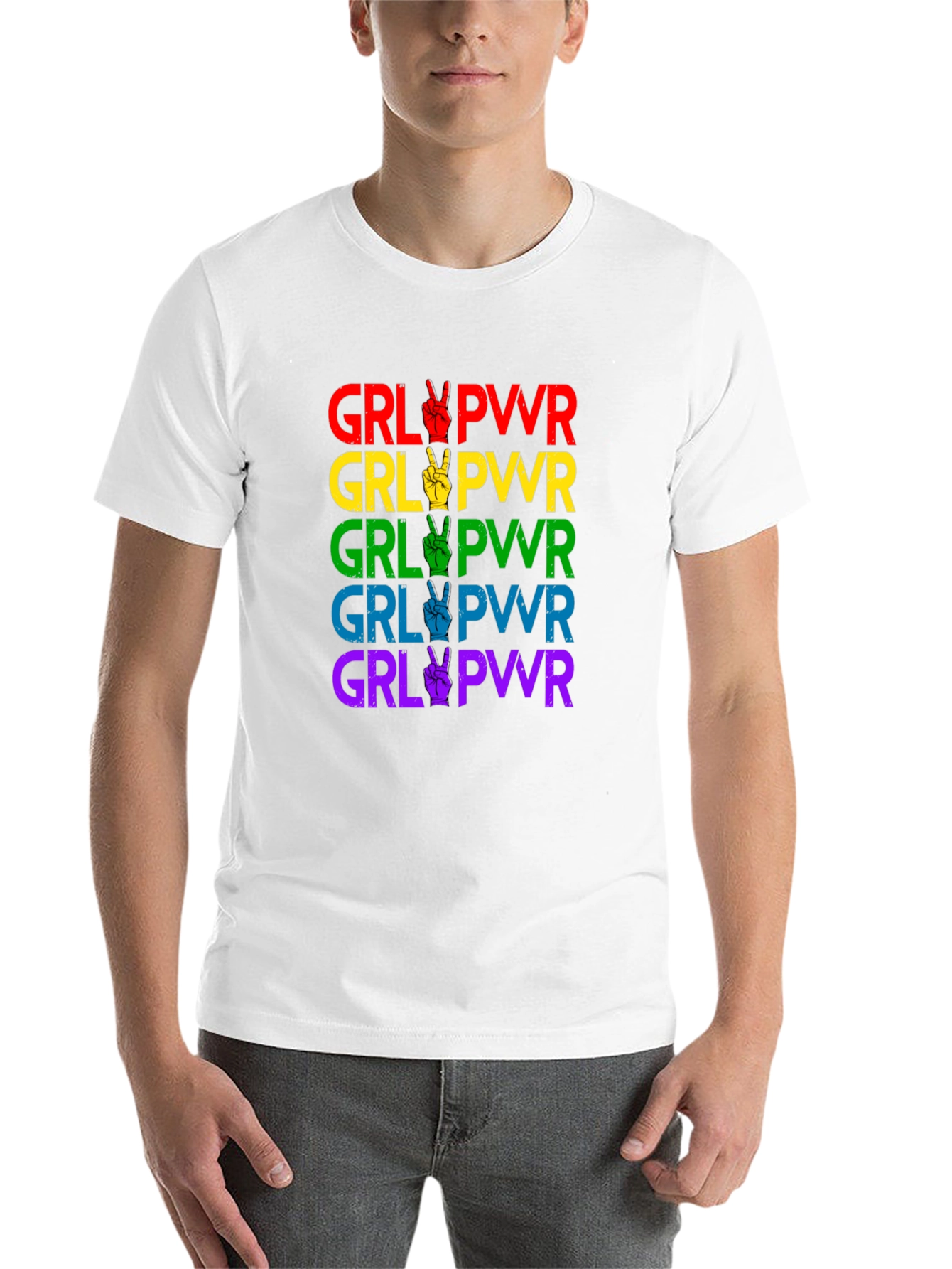 Black GRL PWR Pride T-Shirt view 14