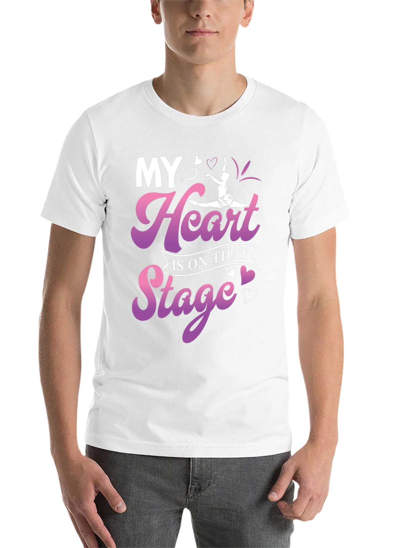Black My Heart Is On That Stage T-Shirt view 14