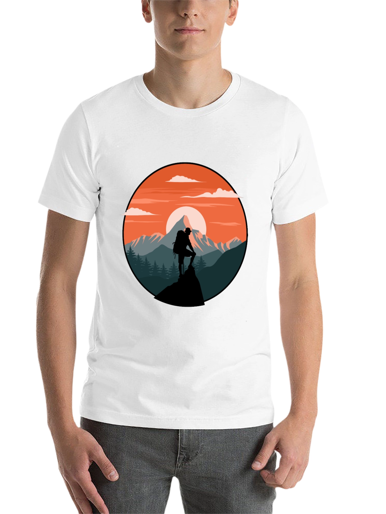 Black Mountain Hiker Graphic T-Shirt view 14