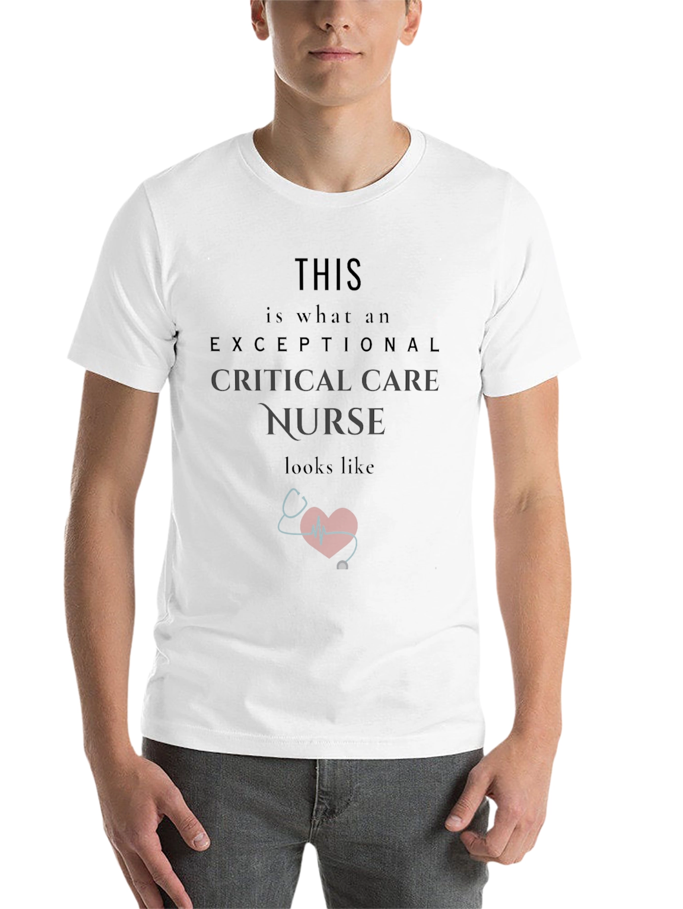 Black Exceptional Critical Care Nurse T-Shirt view 14