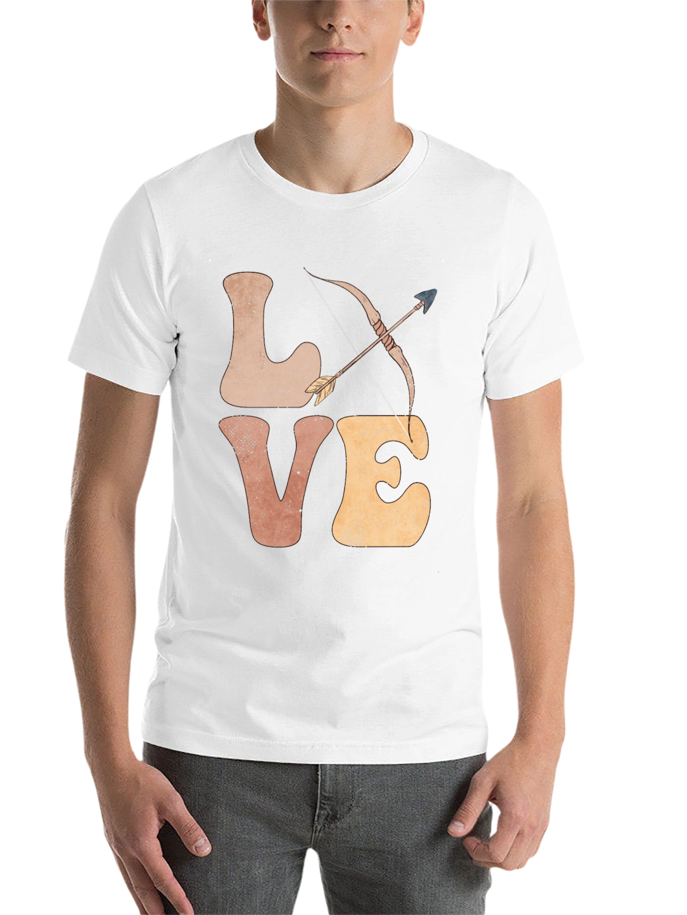 Black Love Archery T-Shirt - Men's Graphic Tee view 14