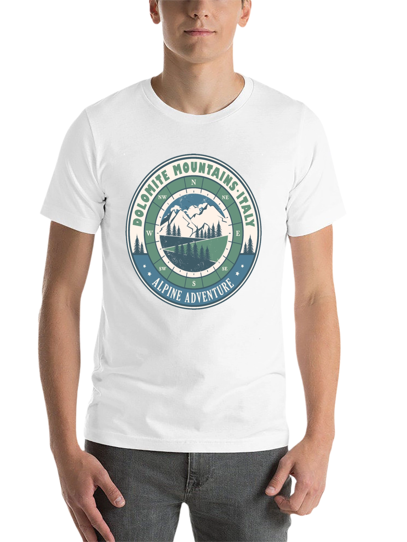 Black Dolomite Mountains Italy Adventure T-Shirt view 14