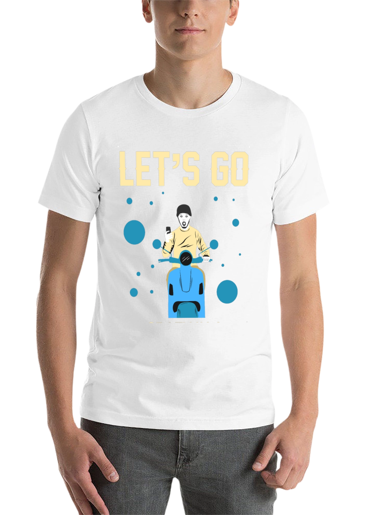Black Let's Go Black Graphic T-Shirt view 14
