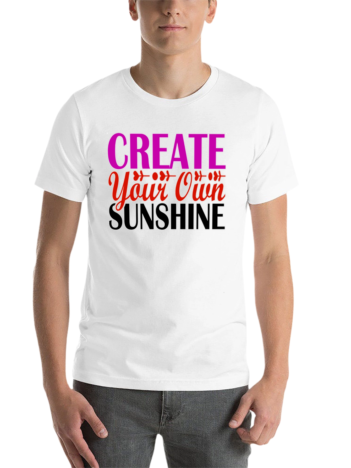 Black Create Your Own Sunshine Graphic Tee view 14
