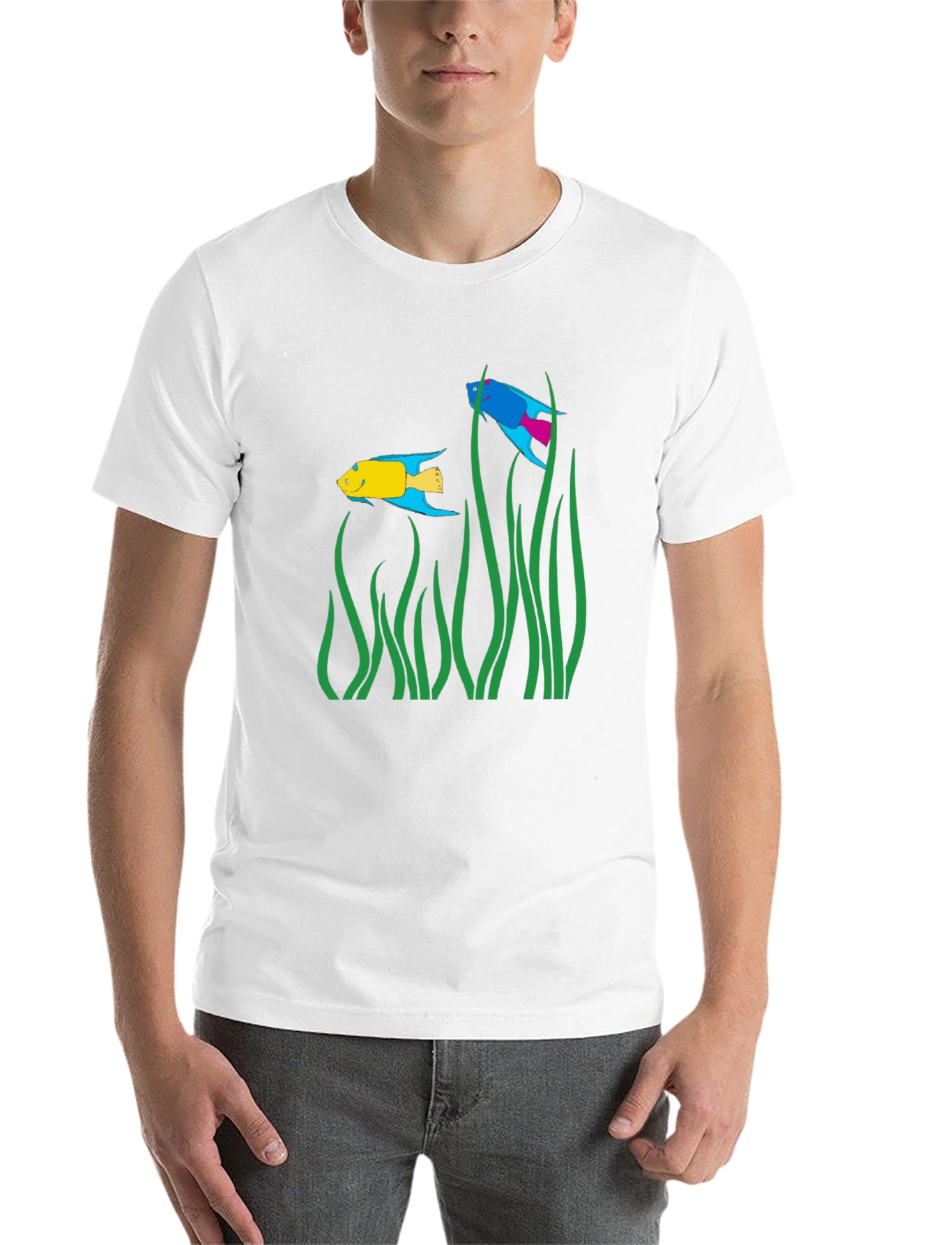 Black Fish Tank Graphic T-Shirt view 14