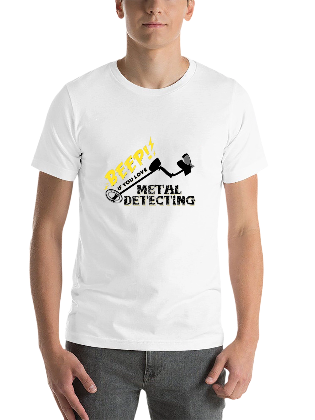 Black Metal Detecting Enthusiast Black T-Shirt view 14