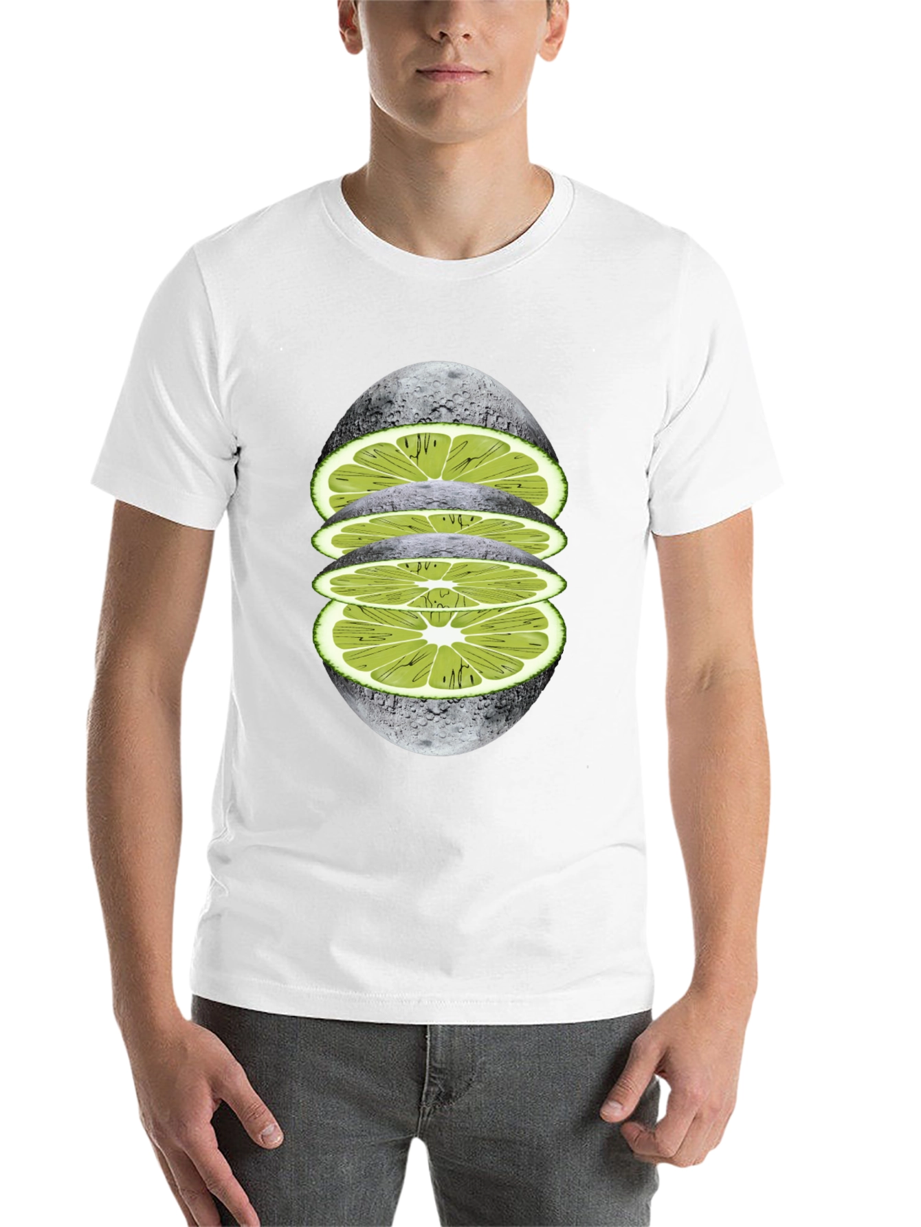 Black Lime Moon Graphic Tee view 14