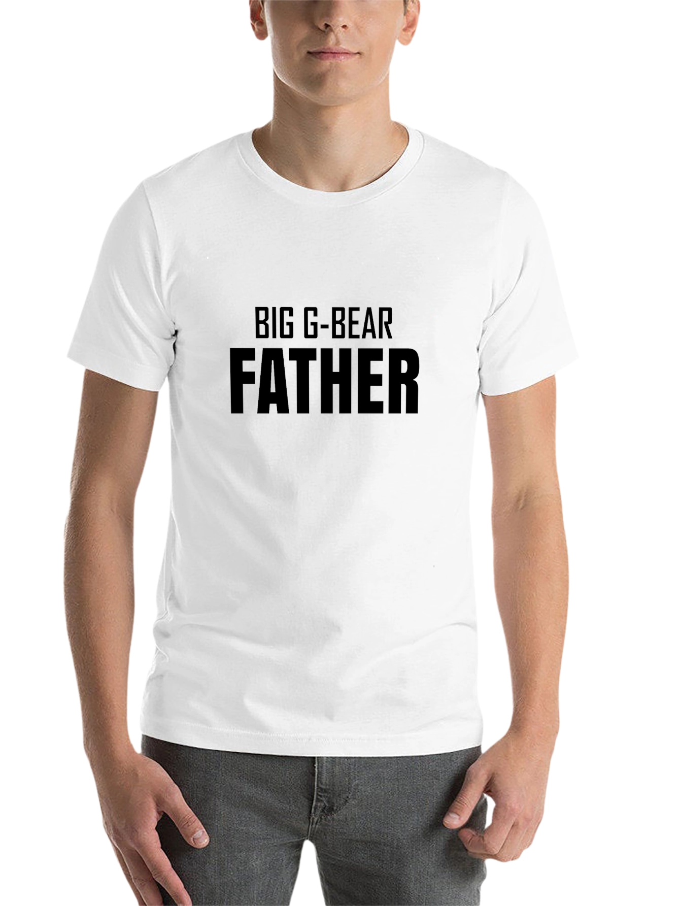 Black Big G-Bear Father Black T-Shirt view 14