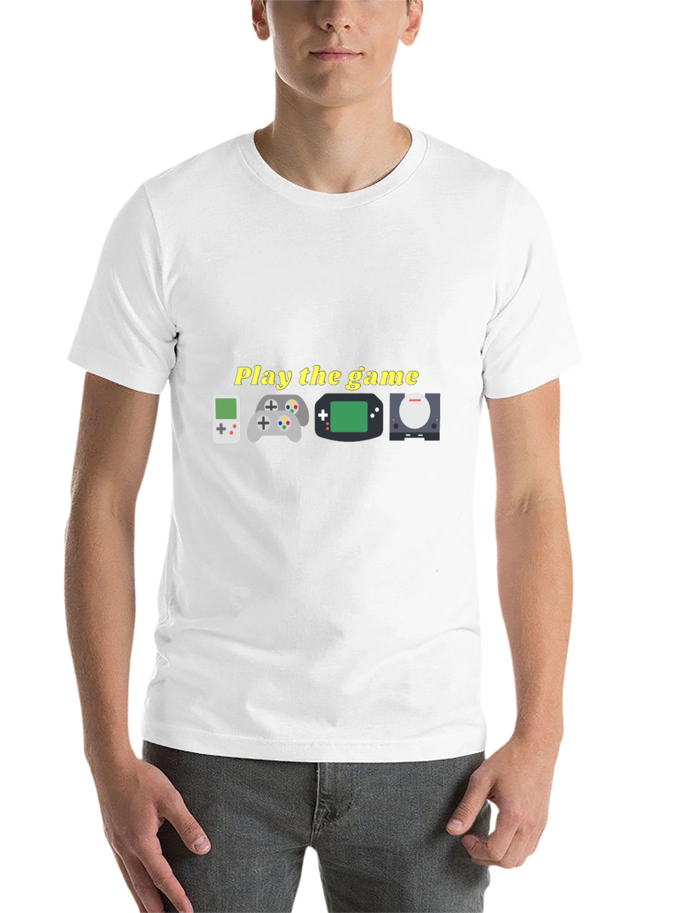 Black Retro Gaming T-Shirt - "Play the Game" Tee view 14