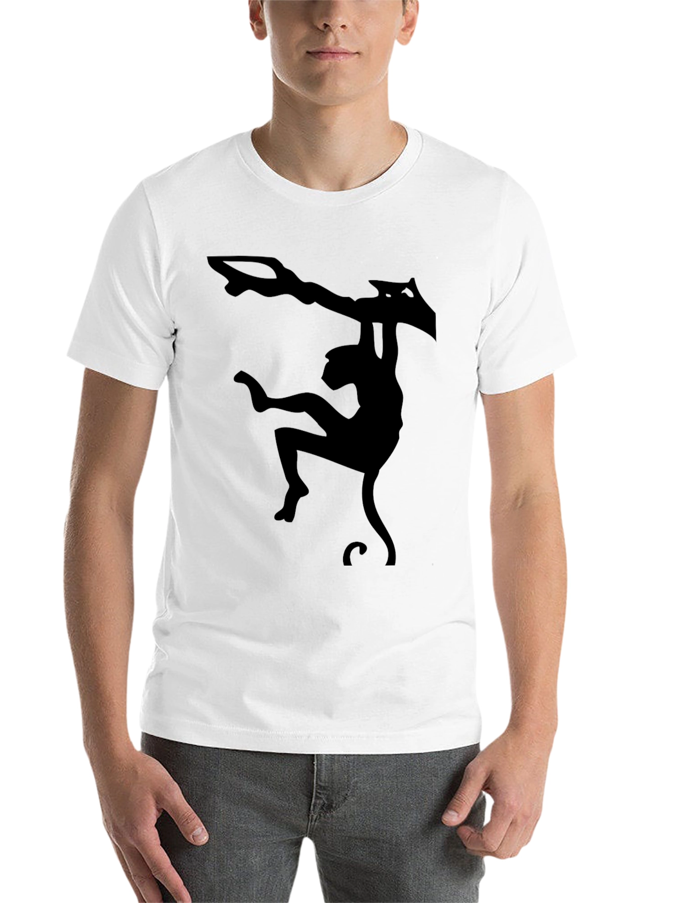 Black Monkey Bar Silhouette Graphic Tee - Black view 14