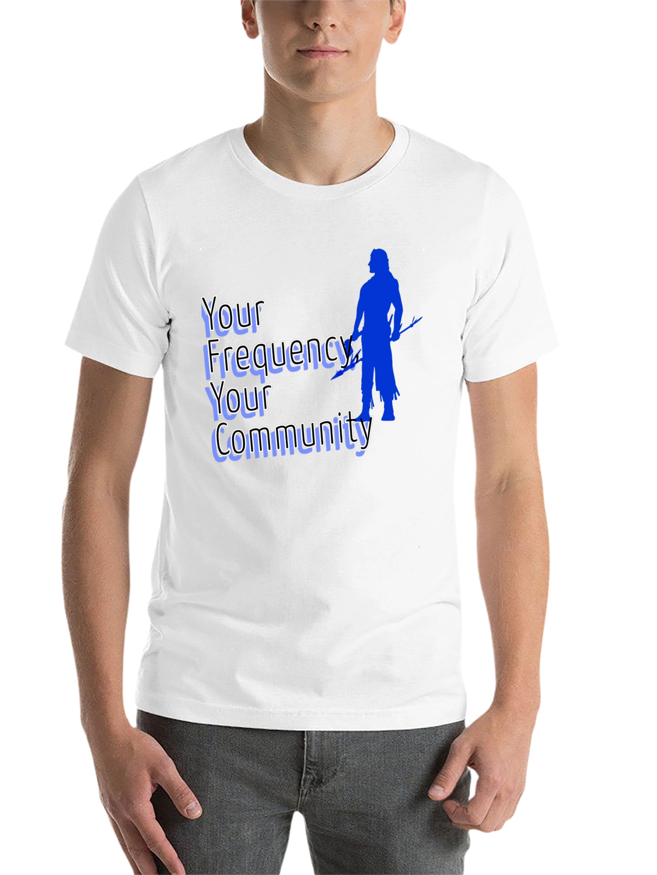 Black Frequency Community Graphic Tee - Black view 14
