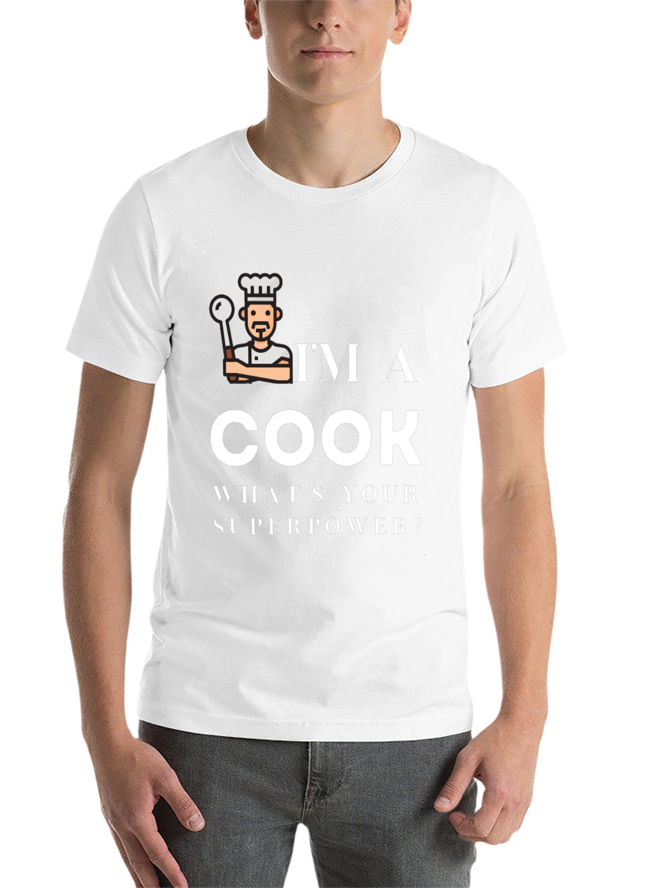 Black I'm a Cook What's Your Superpower Black T-Shirt view 14